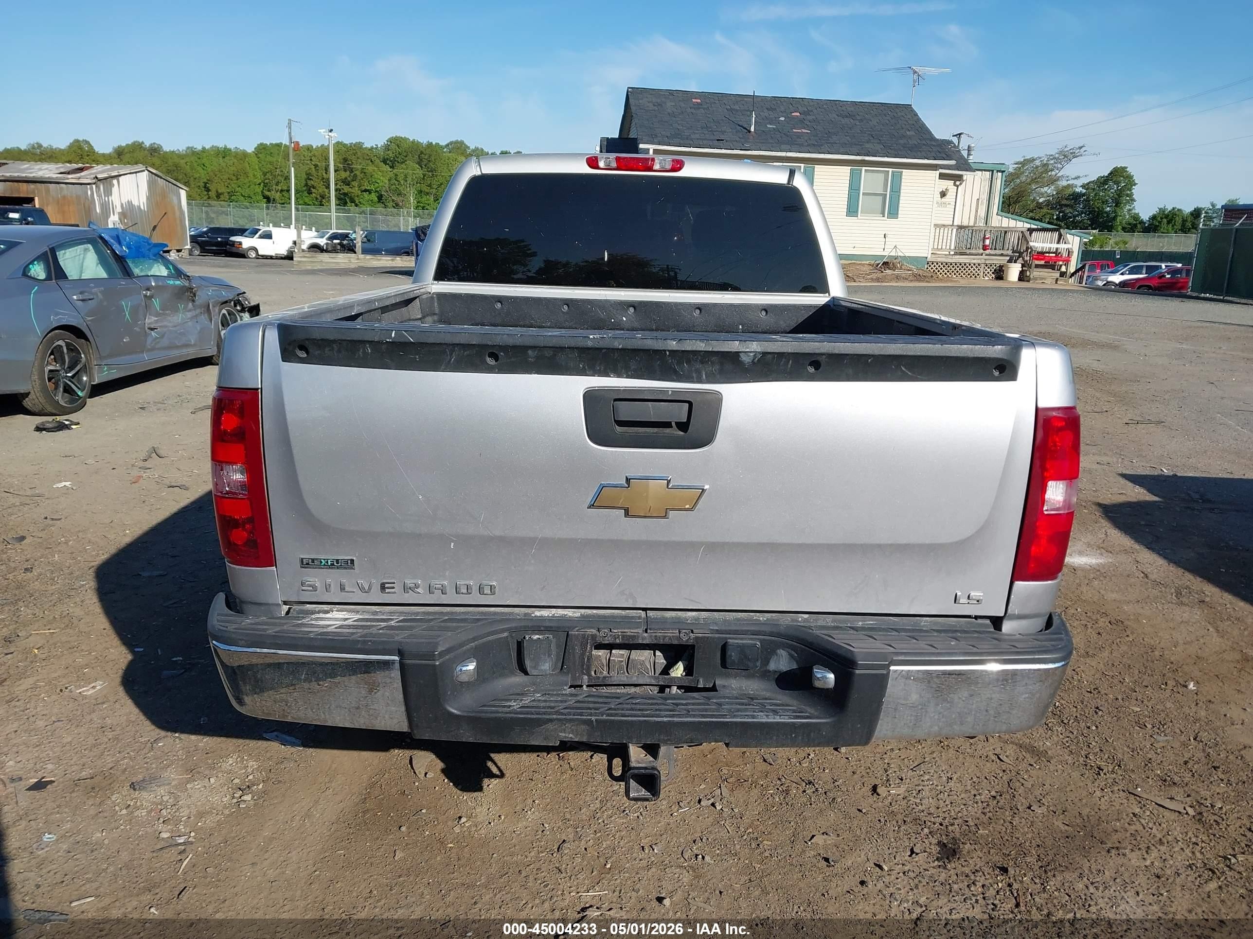 2010 Chevrolet Silverado 1500 Ls Silver vin: 1GCSKREA0AZ205453