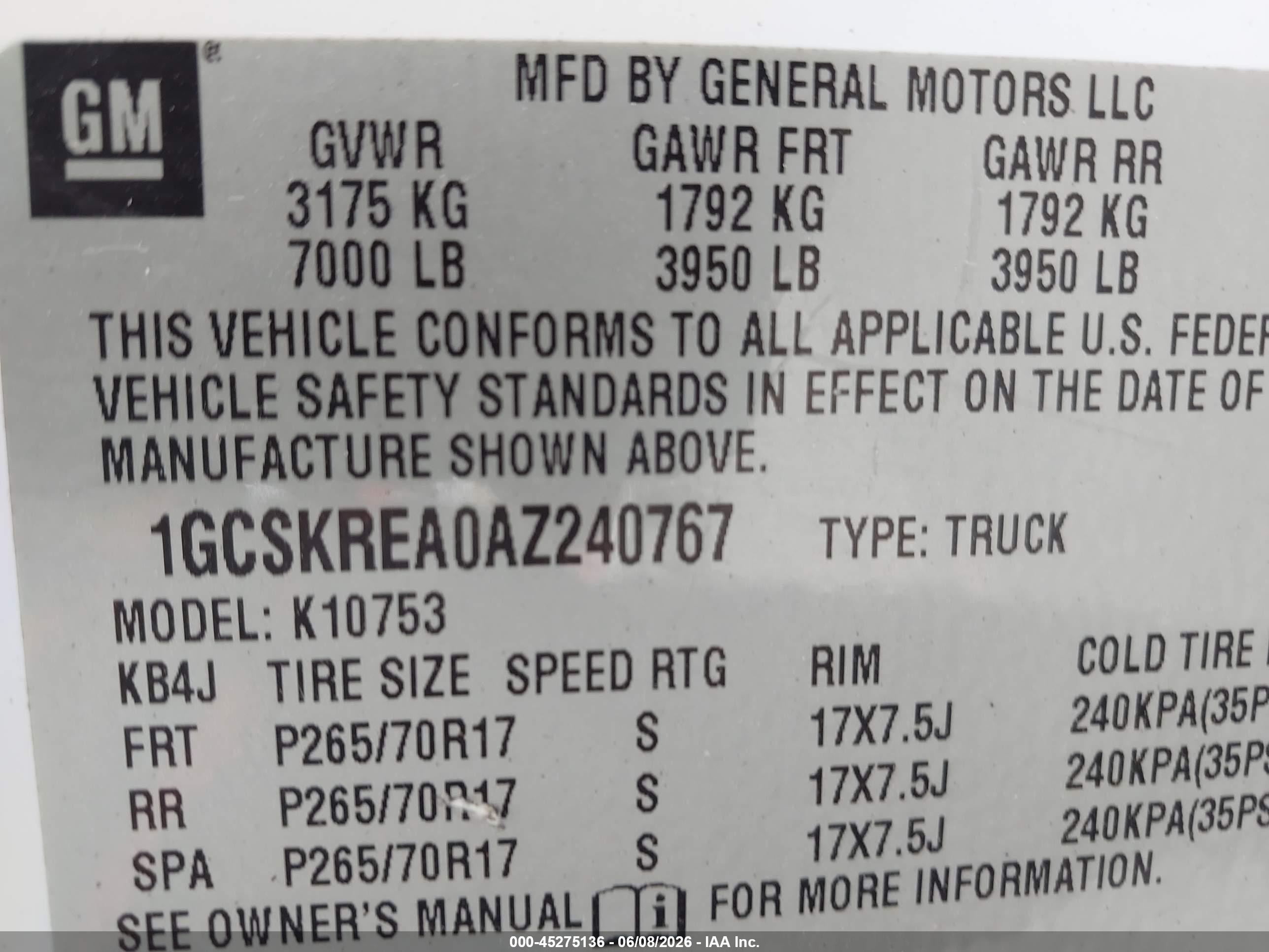 2010 Chevrolet Silverado 1500 Ls White vin: 1GCSKREA0AZ240767