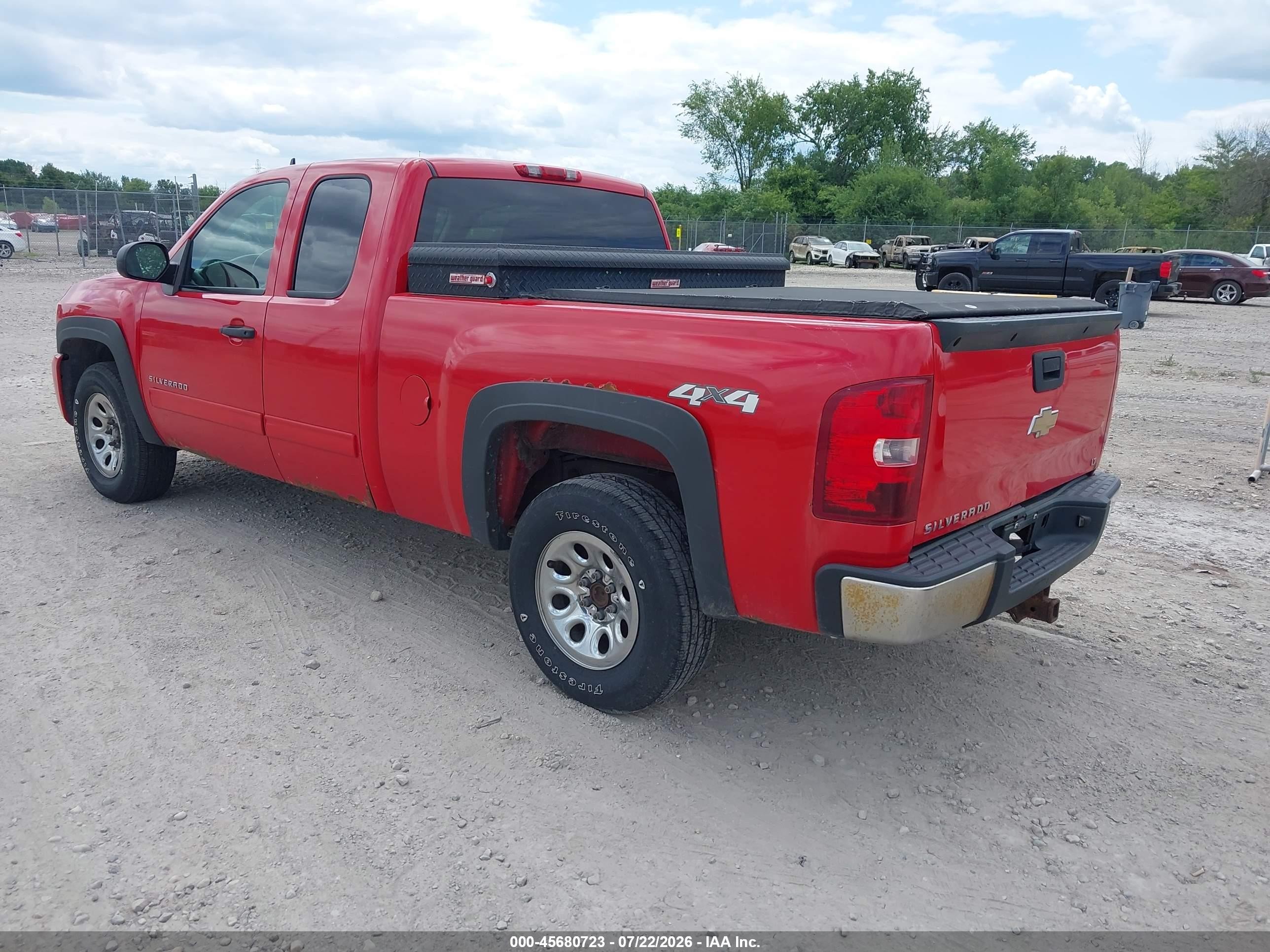 2010 Chevrolet Silverado 1500 Ls Red vin: 1GCSKREA5AZ112850