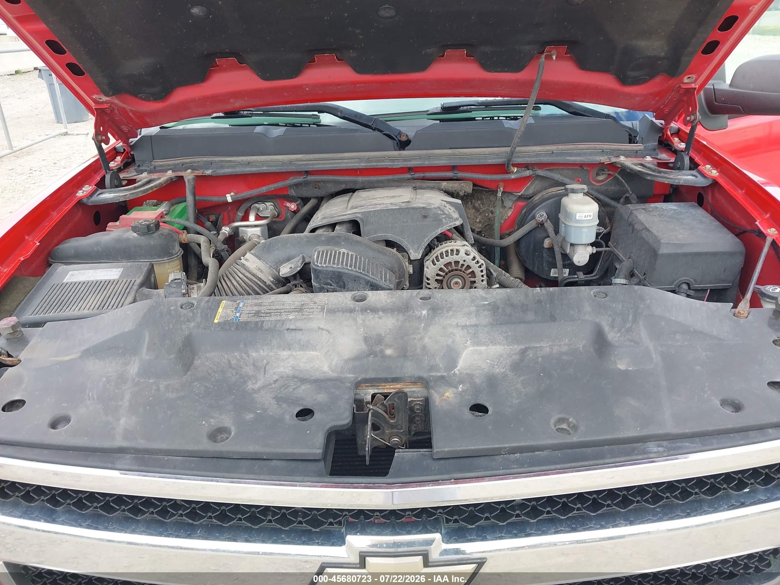 2010 Chevrolet Silverado 1500 Ls Red vin: 1GCSKREA5AZ112850