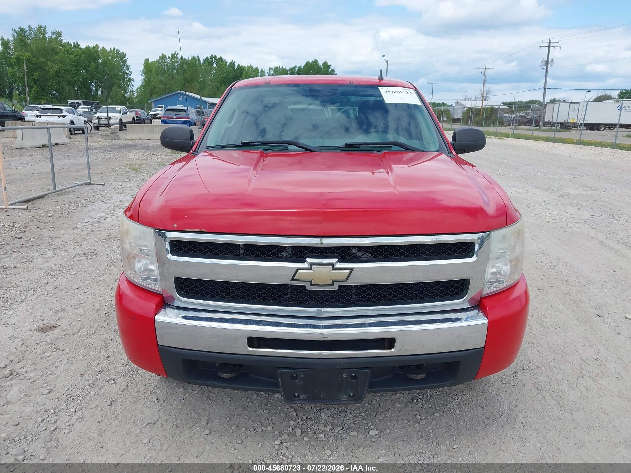 2010 Chevrolet Silverado 1500 Ls Red vin: 1GCSKREA5AZ112850