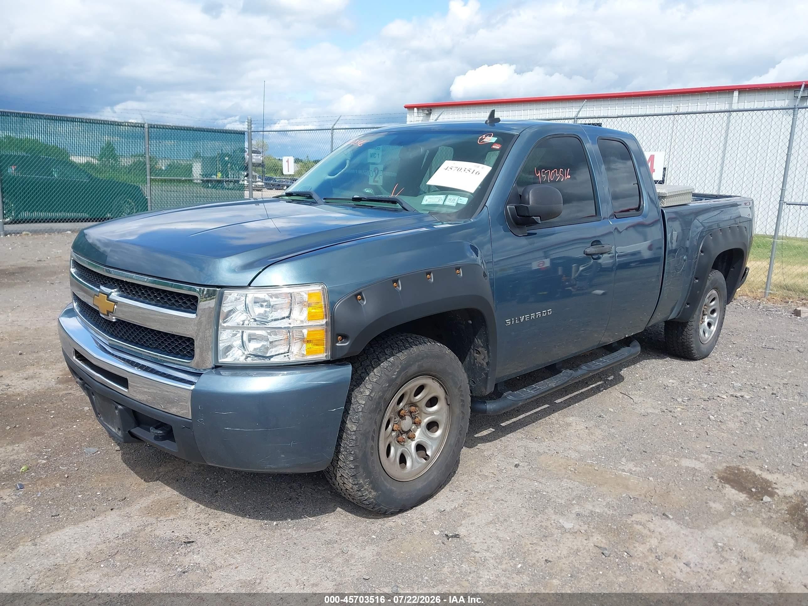 2010 Chevrolet Silverado 1500 Ls Blue vin: 1GCSKREA9AZ147522