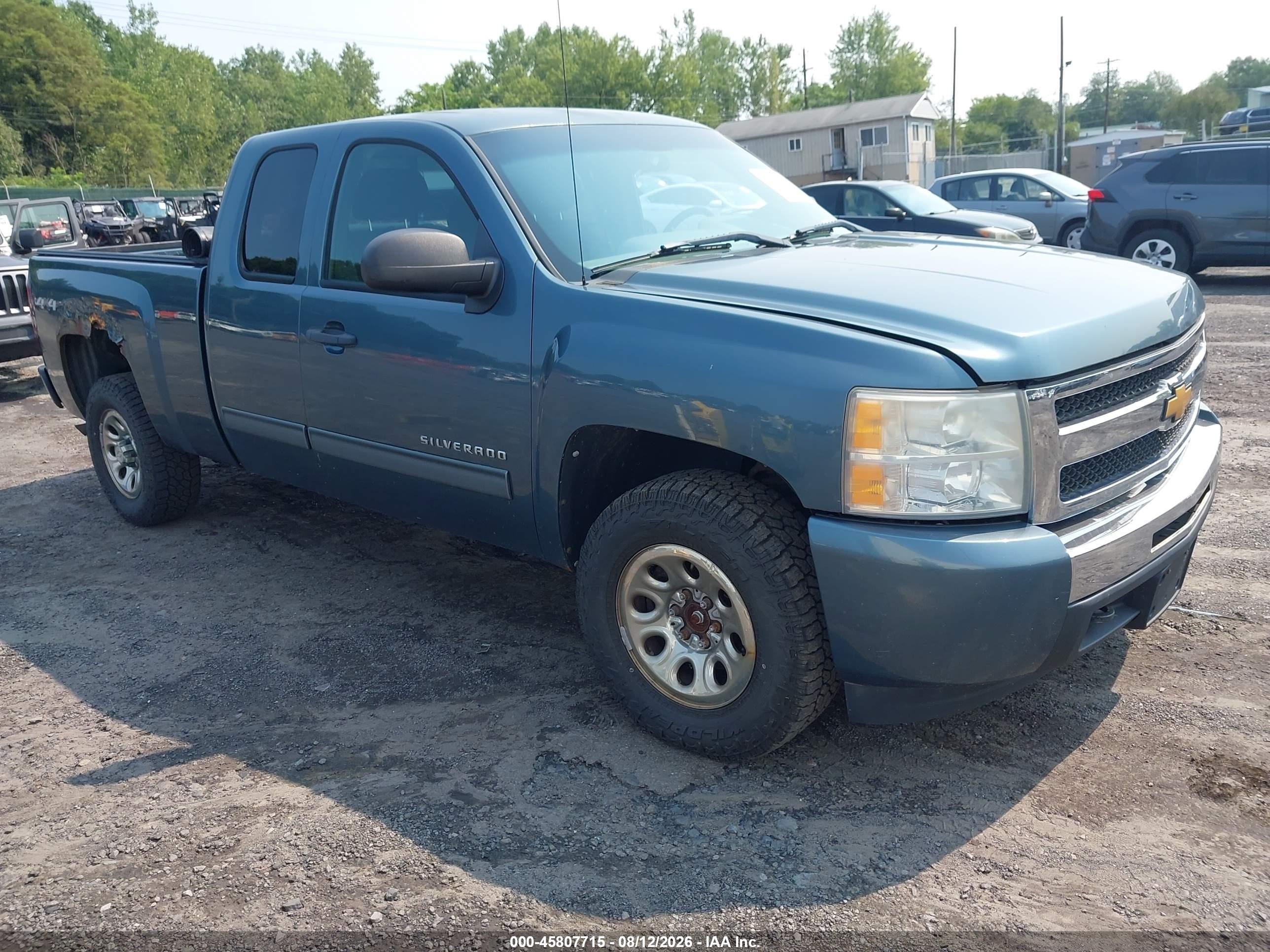 2010 Chevrolet Silverado 1500 Ls Blue vin: 1GCSKREAXAZ238850