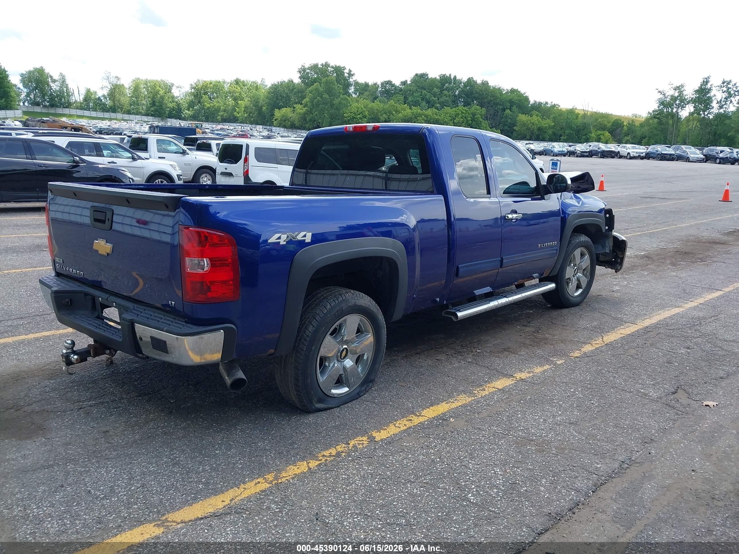 2010 Chevrolet Silverado 1500 Lt Blue vin: 1GCSKSE34AZ220952