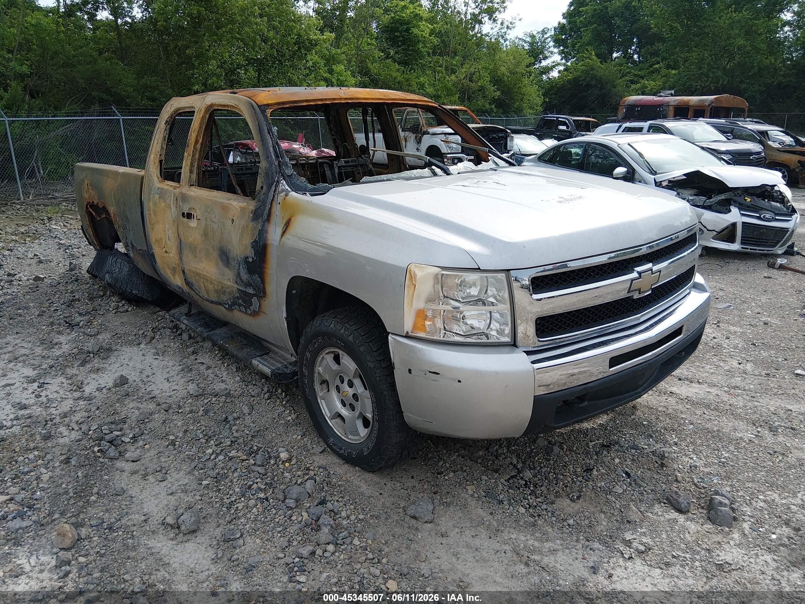 2010 Chevrolet Silverado K1500 Lt Silver vin: 1GCSKSE35AZ118169