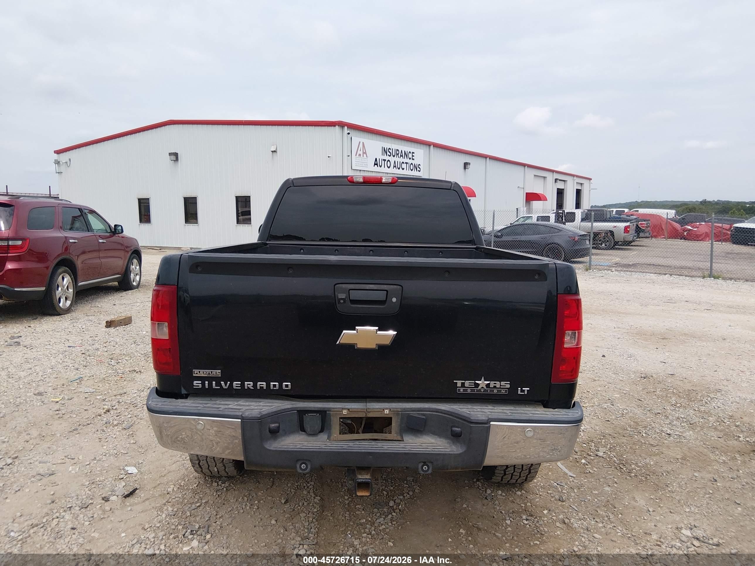 2010 Chevrolet Silverado 1500 Lt Black vin: 1GCSKSE35AZ204100