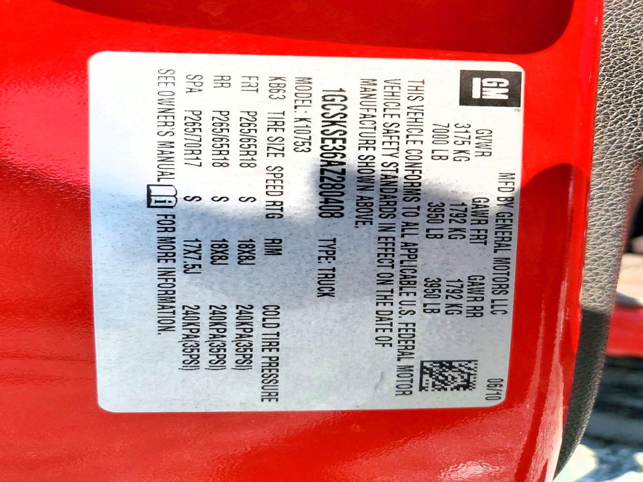 2010 Chevrolet Silverado K1500 Lt Red vin: 1GCSKSE36AZ280408