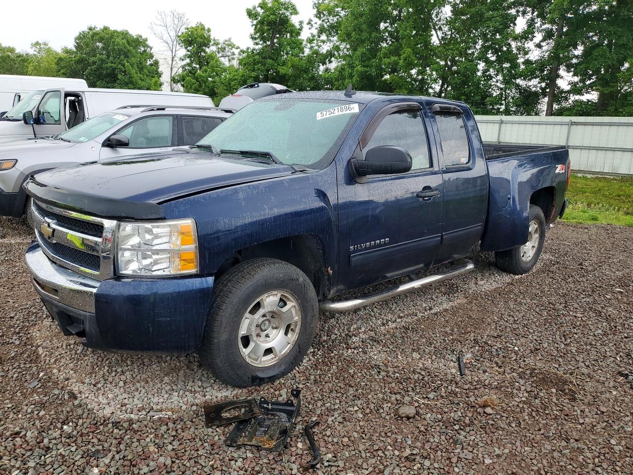 2010 Chevrolet Silverado K1500 Lt Blue vin: 1GCSKSE38AZ278451