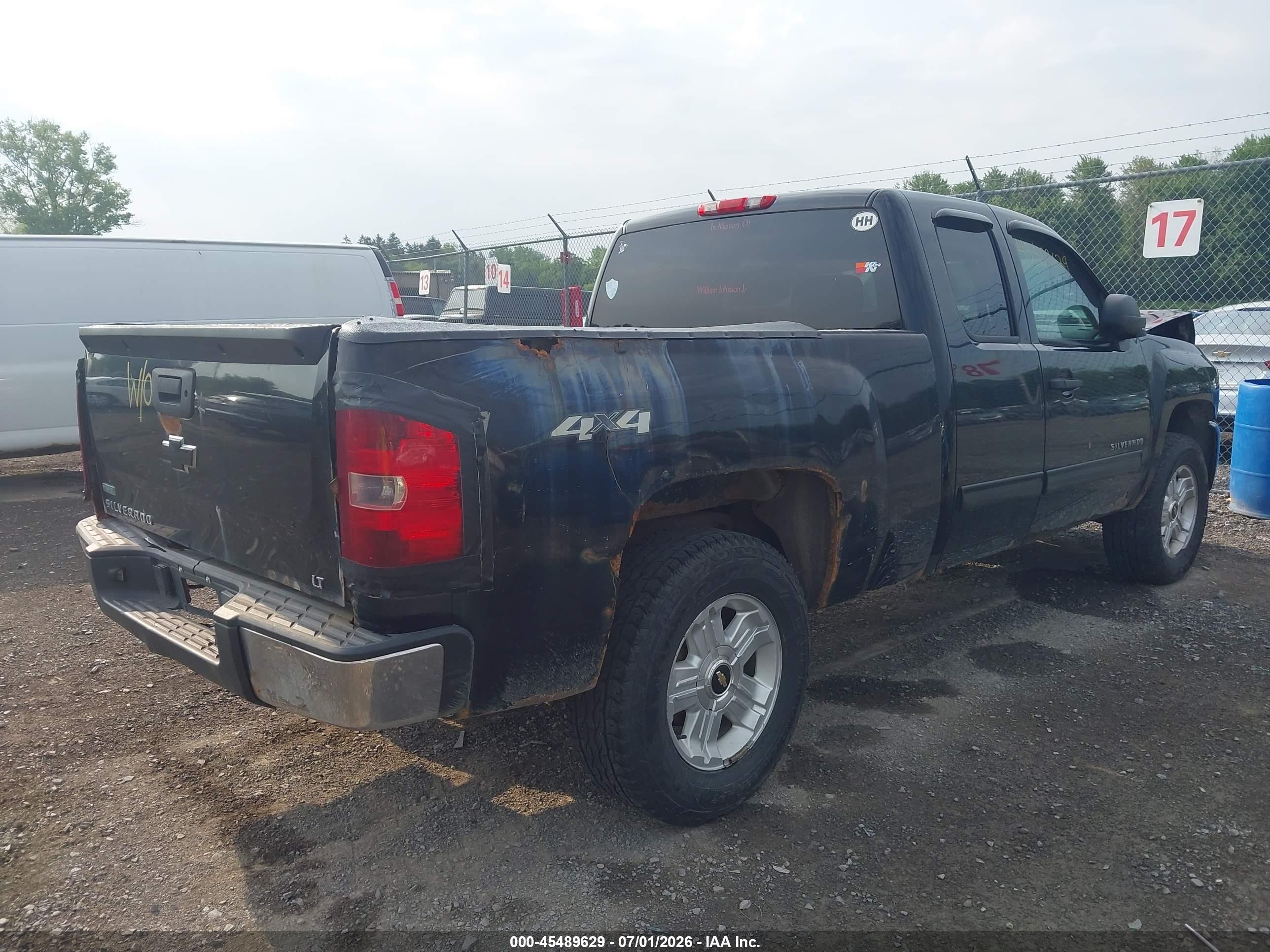 2010 Chevrolet Silverado 1500 Lt Black vin: 1GCSKSE38AZ289014