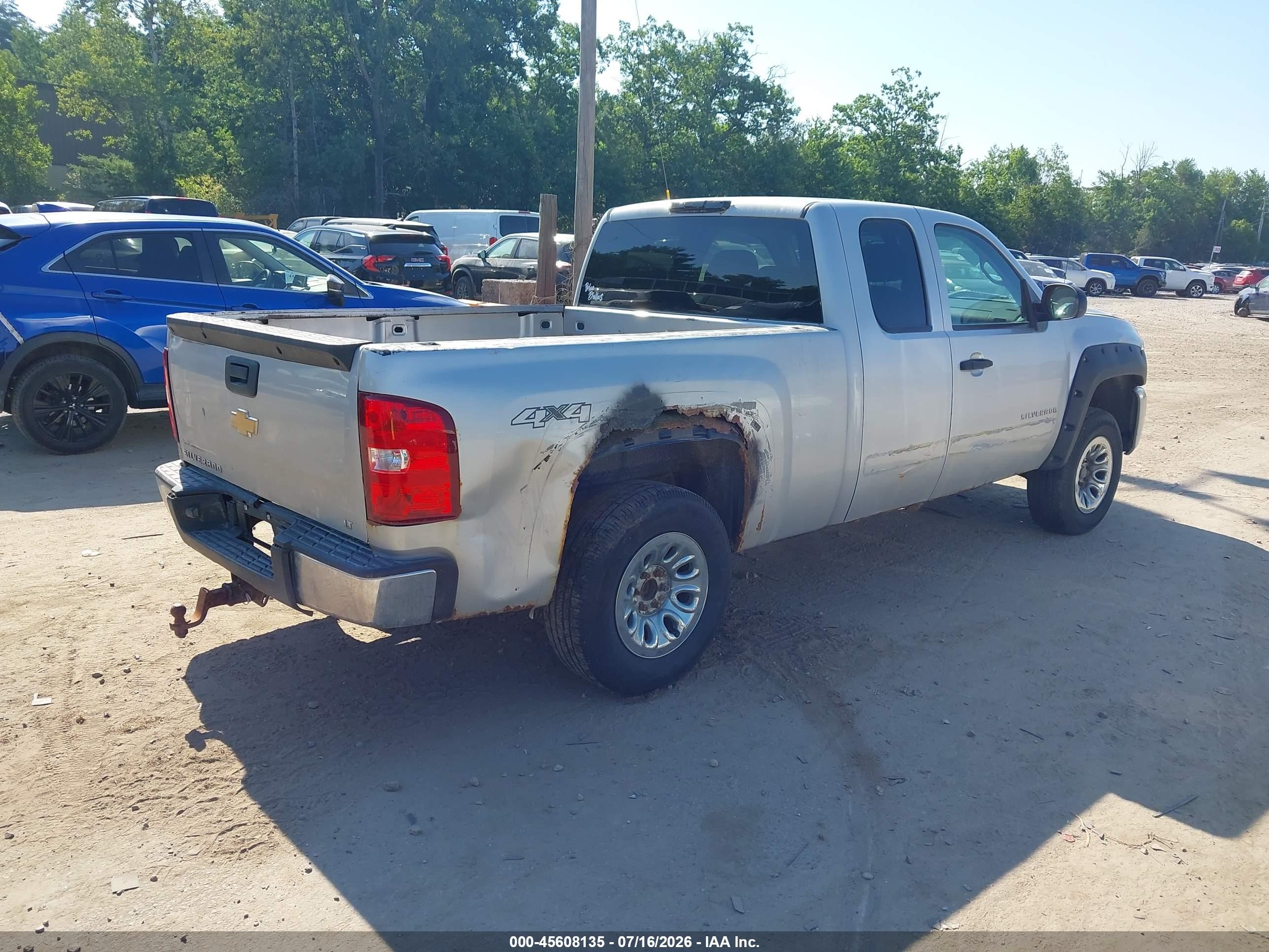 2010 Chevrolet Silverado 1500 Lt Silver vin: 1GCSKSE39AZ162305