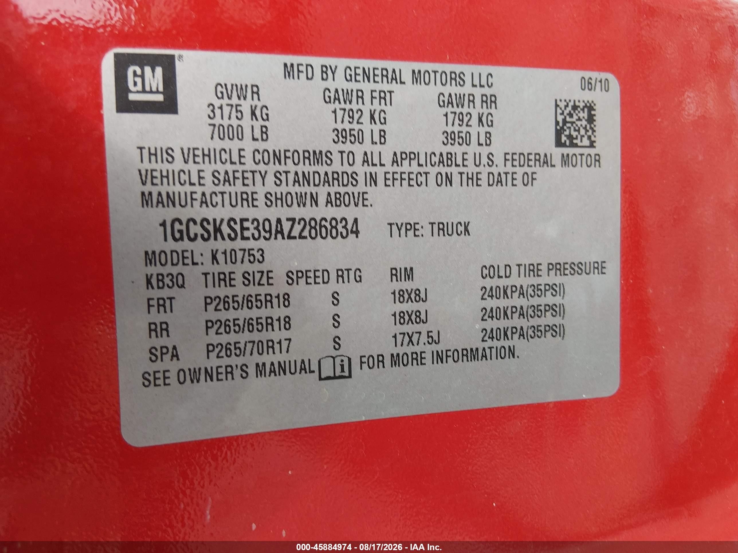 2010 Chevrolet Silverado 1500 Lt Red vin: 1GCSKSE39AZ286834