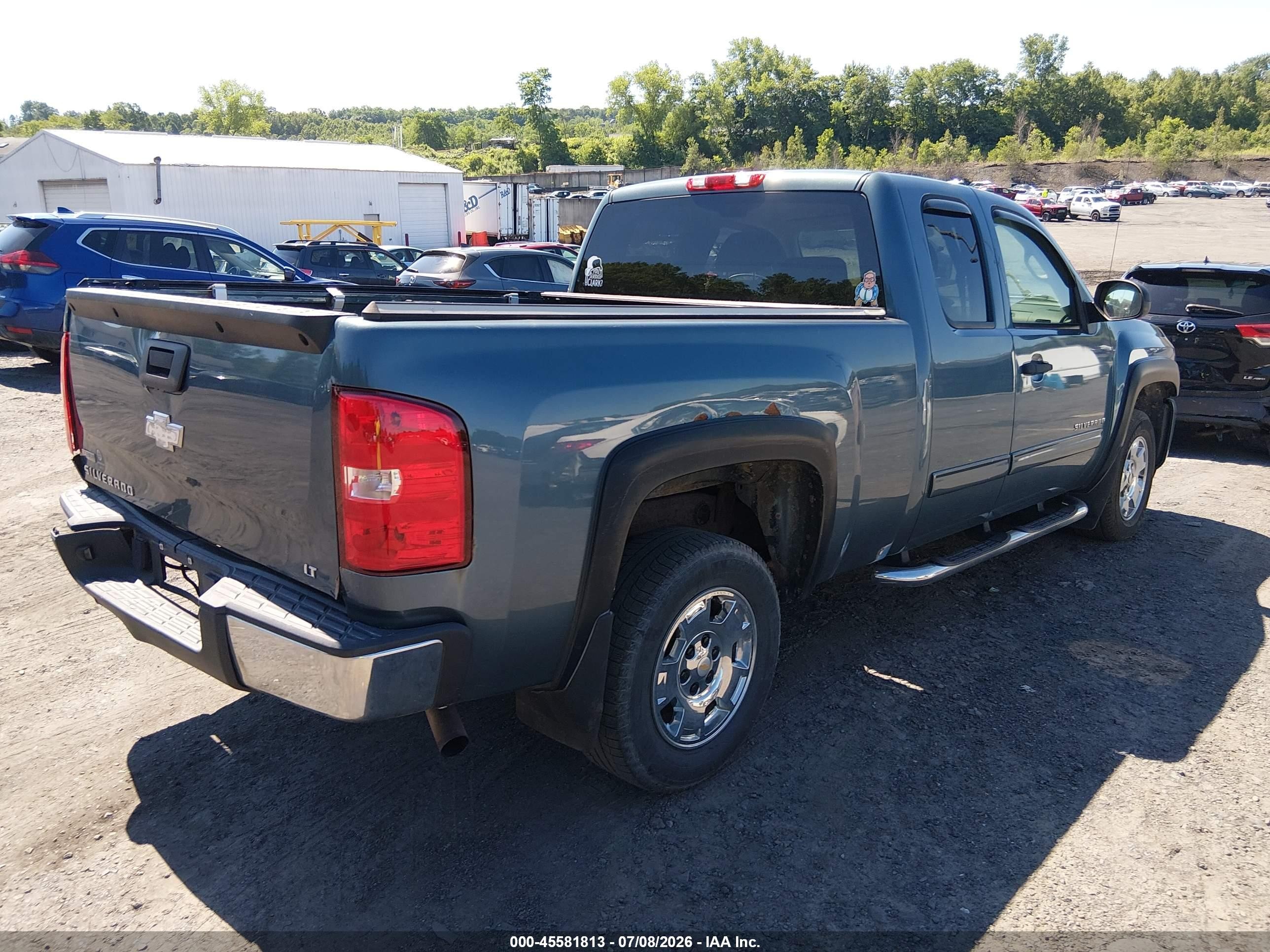 2010 Chevrolet Silverado 1500 Lt Blue vin: 1GCSKSE3XAZ128440