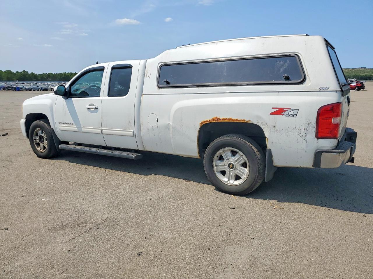 2010 Chevrolet Silverado K1500 Ltz White vin: 1GCSKTE09AZ216181