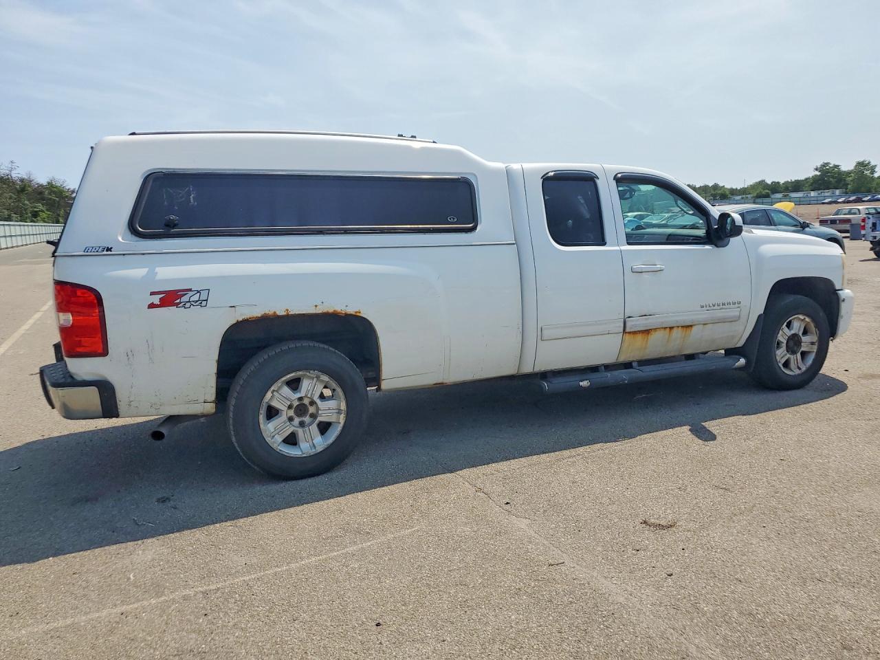 2010 Chevrolet Silverado K1500 Ltz White vin: 1GCSKTE09AZ216181