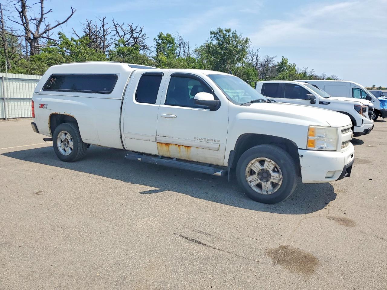 2010 Chevrolet Silverado K1500 Ltz White vin: 1GCSKTE09AZ216181