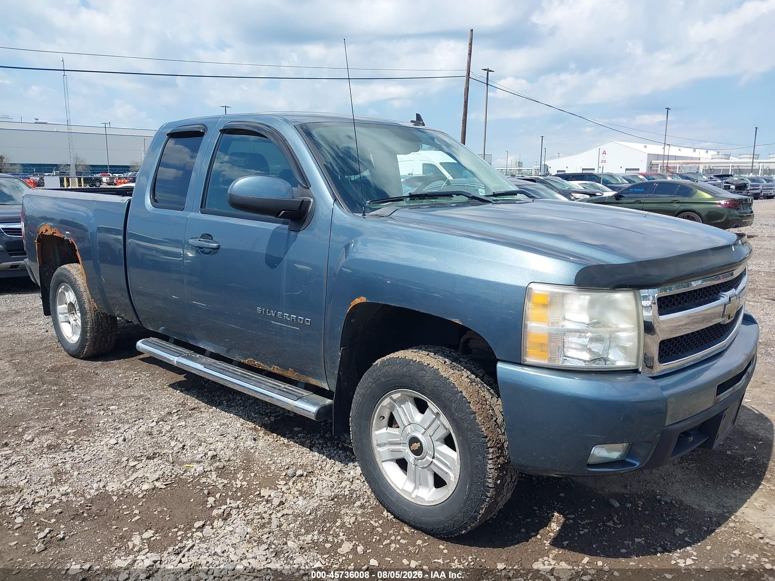 2010 Chevrolet Silverado 1500 Ltz Blue vin: 1GCSKTE3XAZ277162