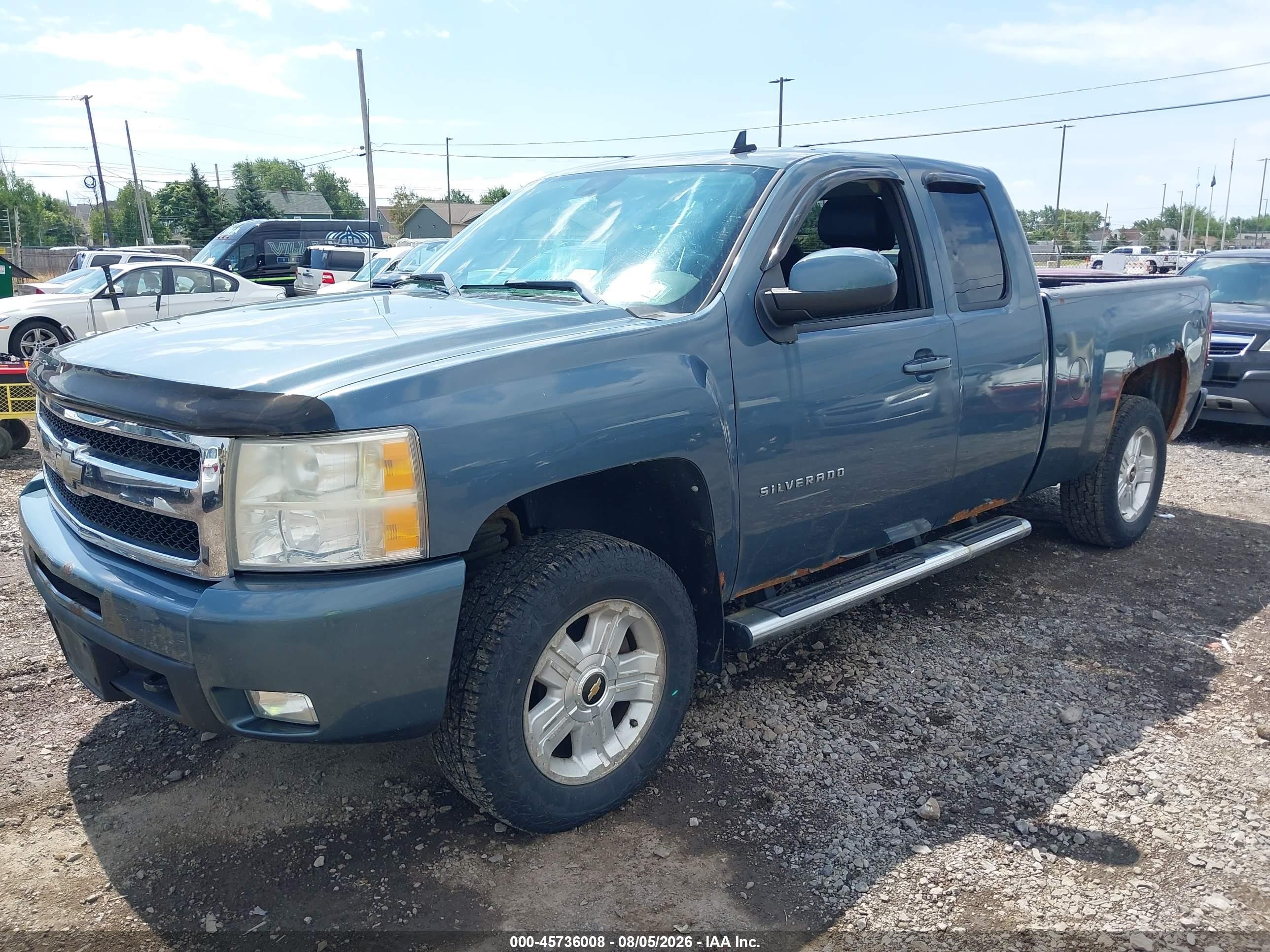 2010 Chevrolet Silverado 1500 Ltz Blue vin: 1GCSKTE3XAZ277162
