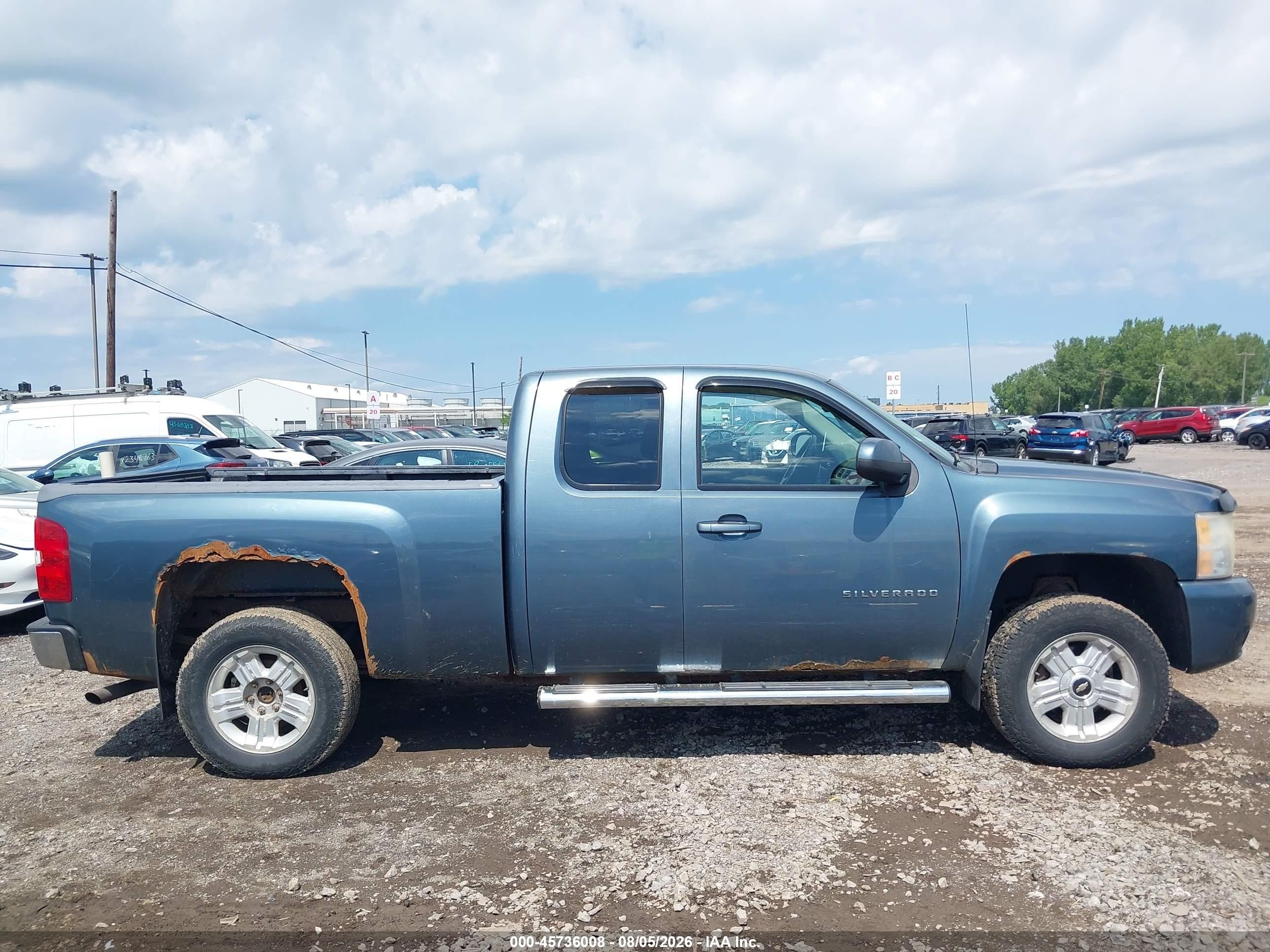 2010 Chevrolet Silverado 1500 Ltz Blue vin: 1GCSKTE3XAZ277162