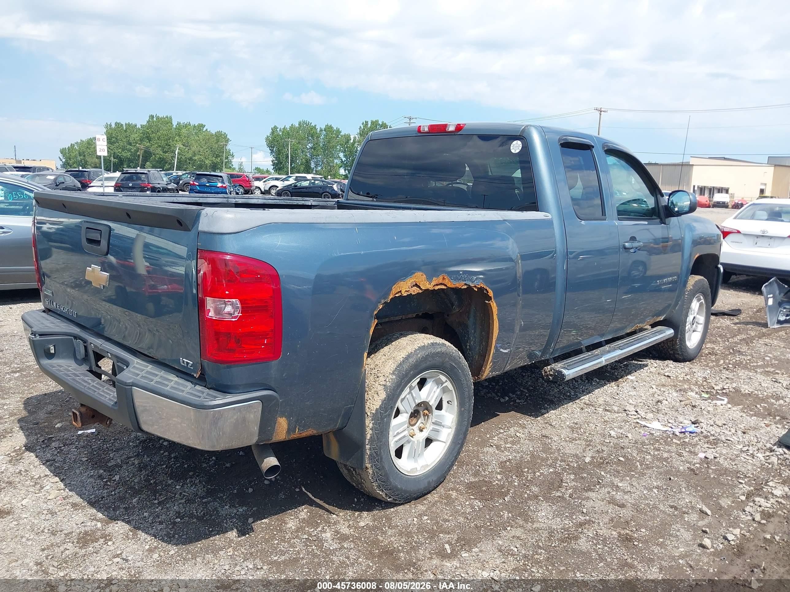 2010 Chevrolet Silverado 1500 Ltz Blue vin: 1GCSKTE3XAZ277162