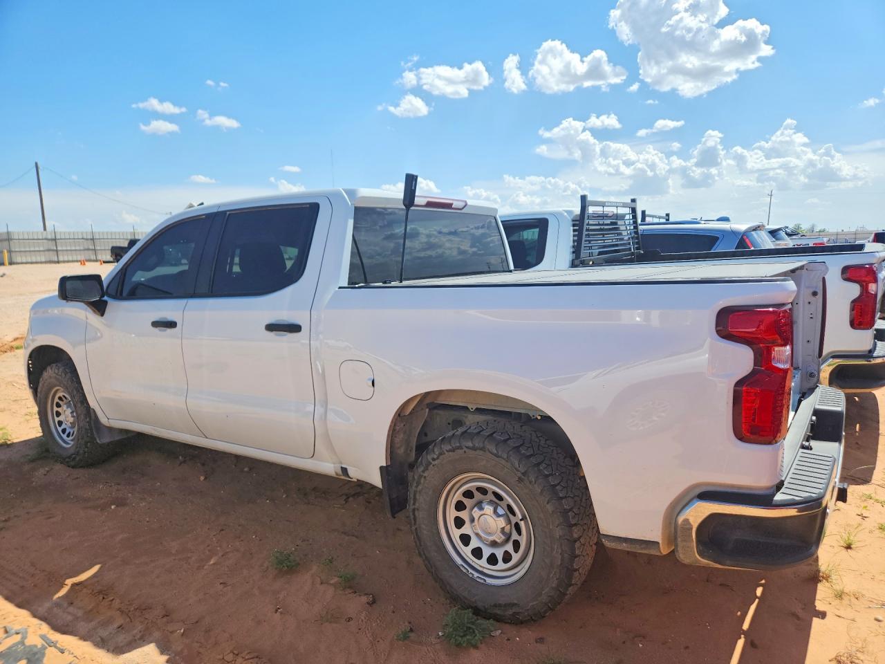 2023 Chevy Silverado K1500 Белый vin: 1GCUDAED0PZ291936