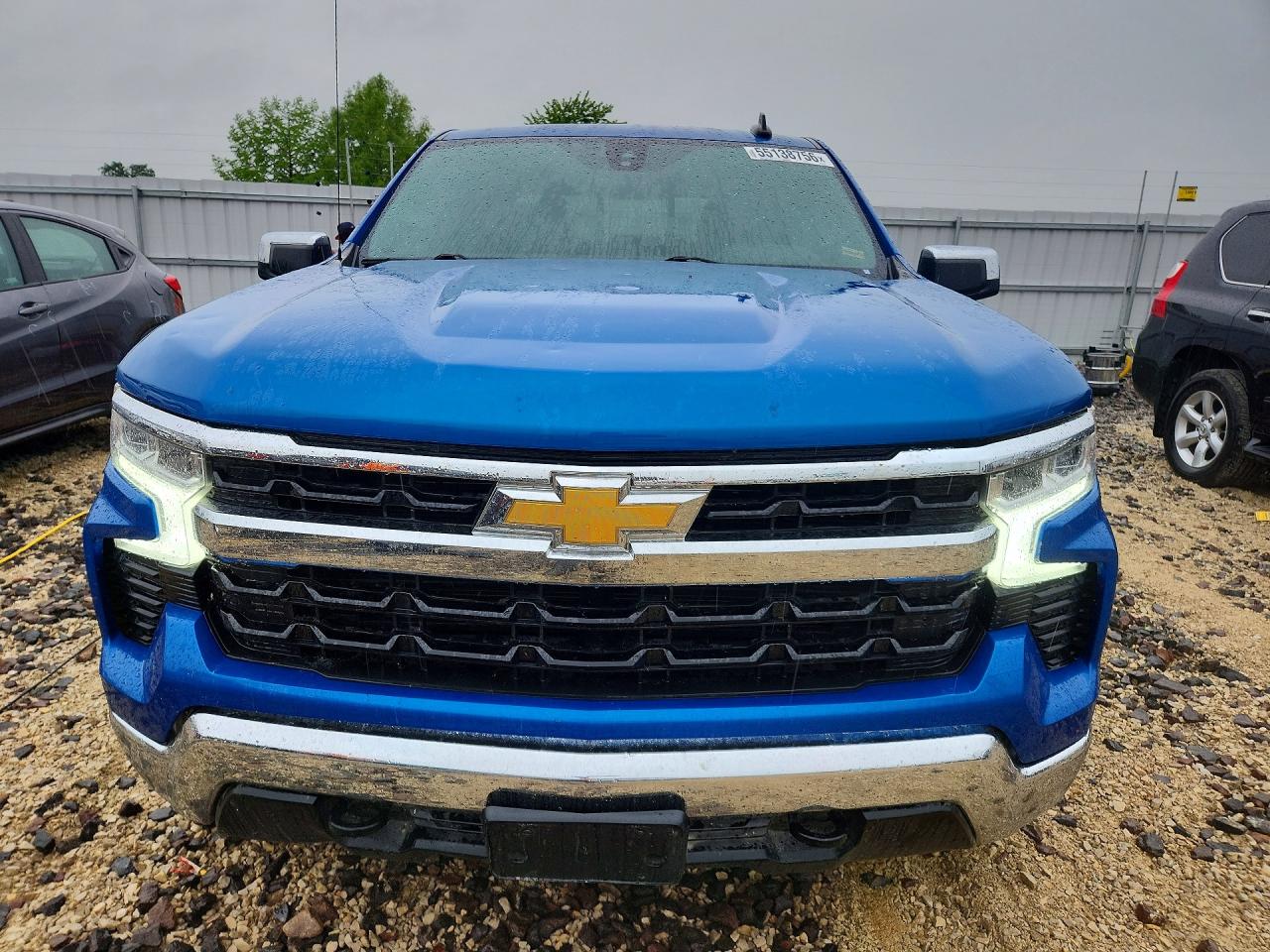 2022 Chevrolet Silverado K1500 Lt Blue vin: 1GCUDDED4NZ554959