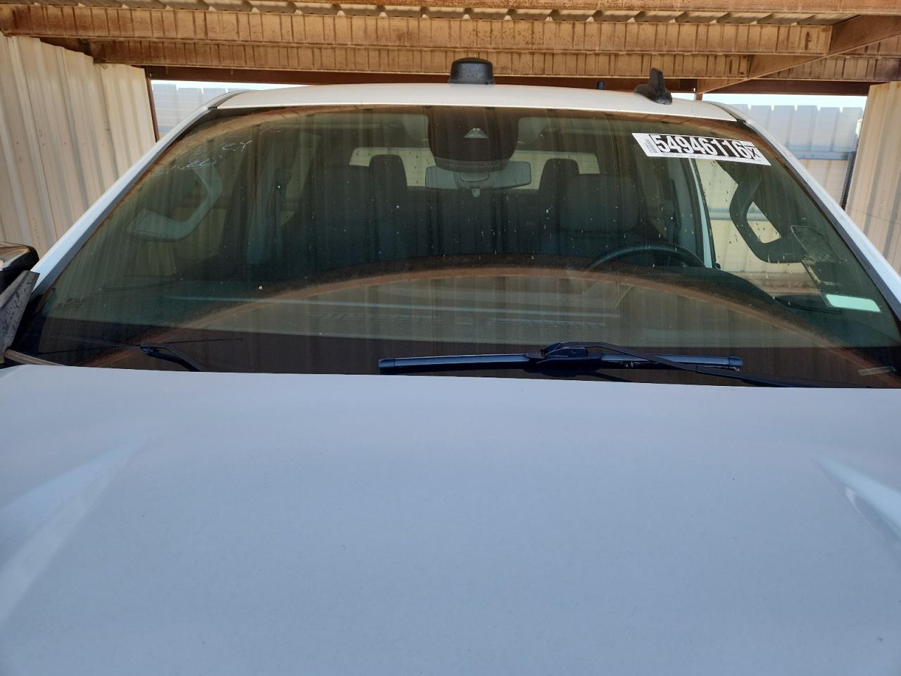 2023 Chevrolet Silverado K1500 Lt White vin: 1GCUDDED9PZ111631 Damage: Windshield, Cracked, 7 To 8 Inches