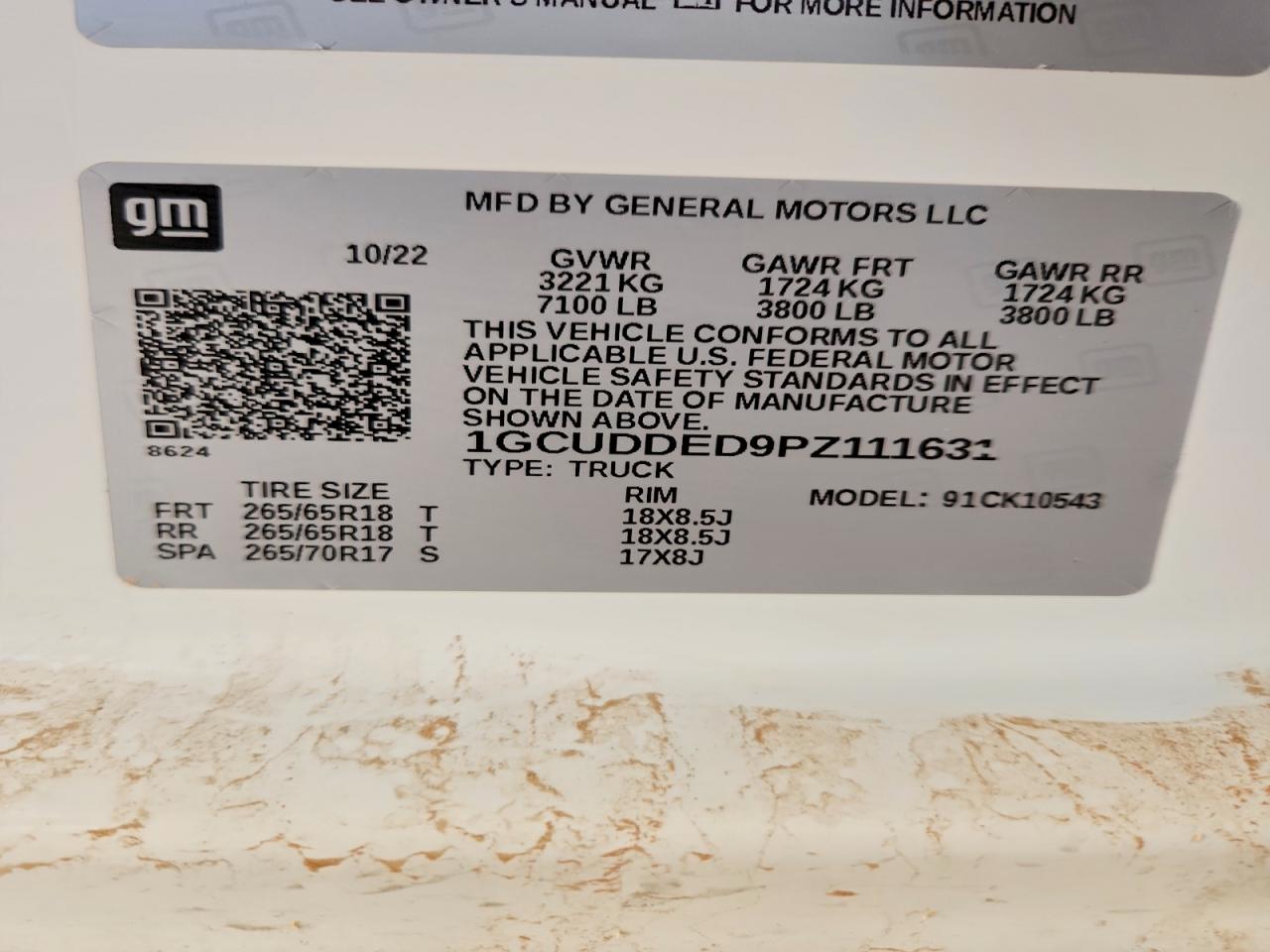 2023 Chevrolet Silverado K1500 Lt White vin: 1GCUDDED9PZ111631