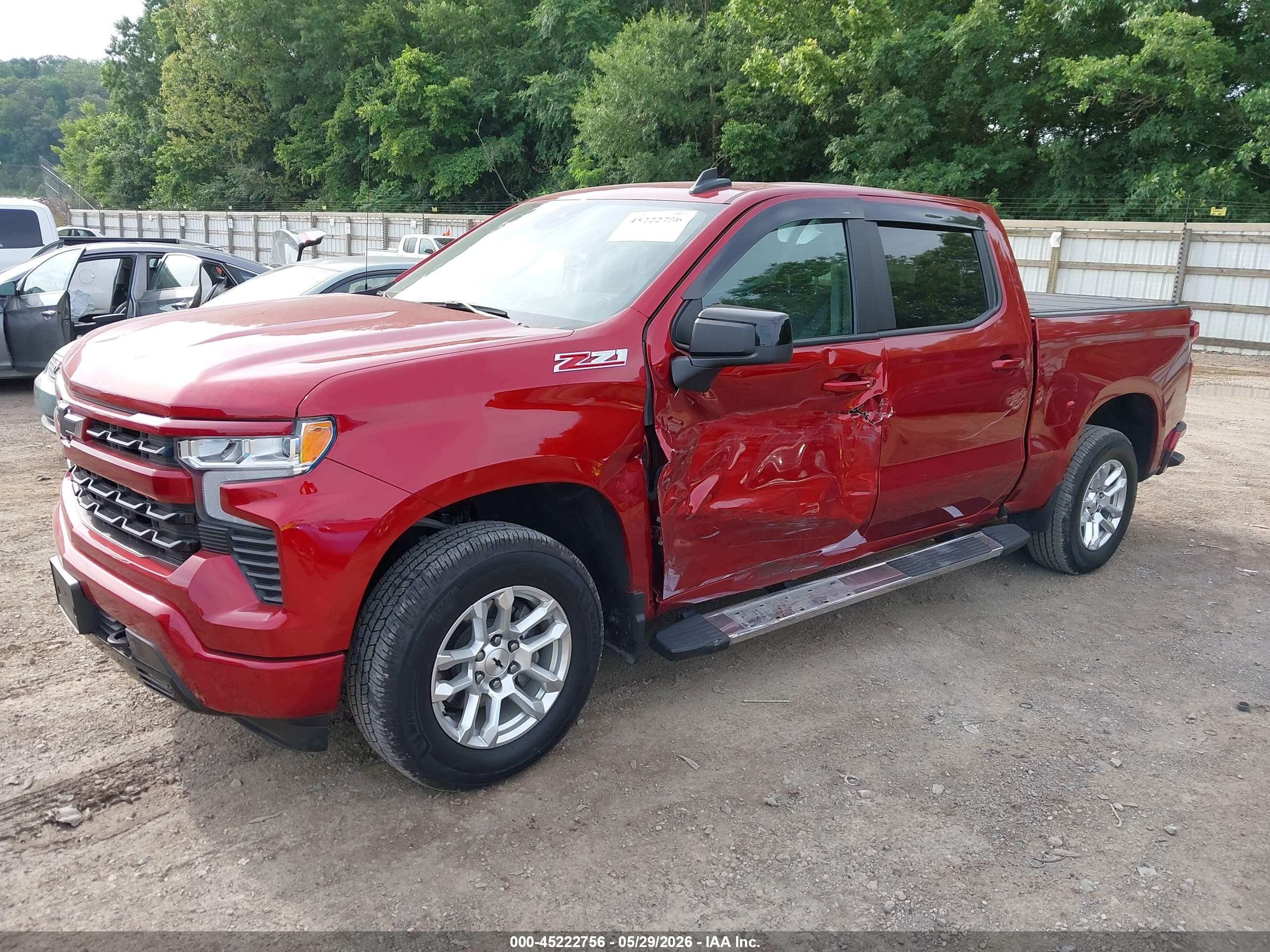 2023 Chevrolet Silverado 1500 4wd  Short Bed Rst Красный vin: 1GCUDEED0PZ170816
