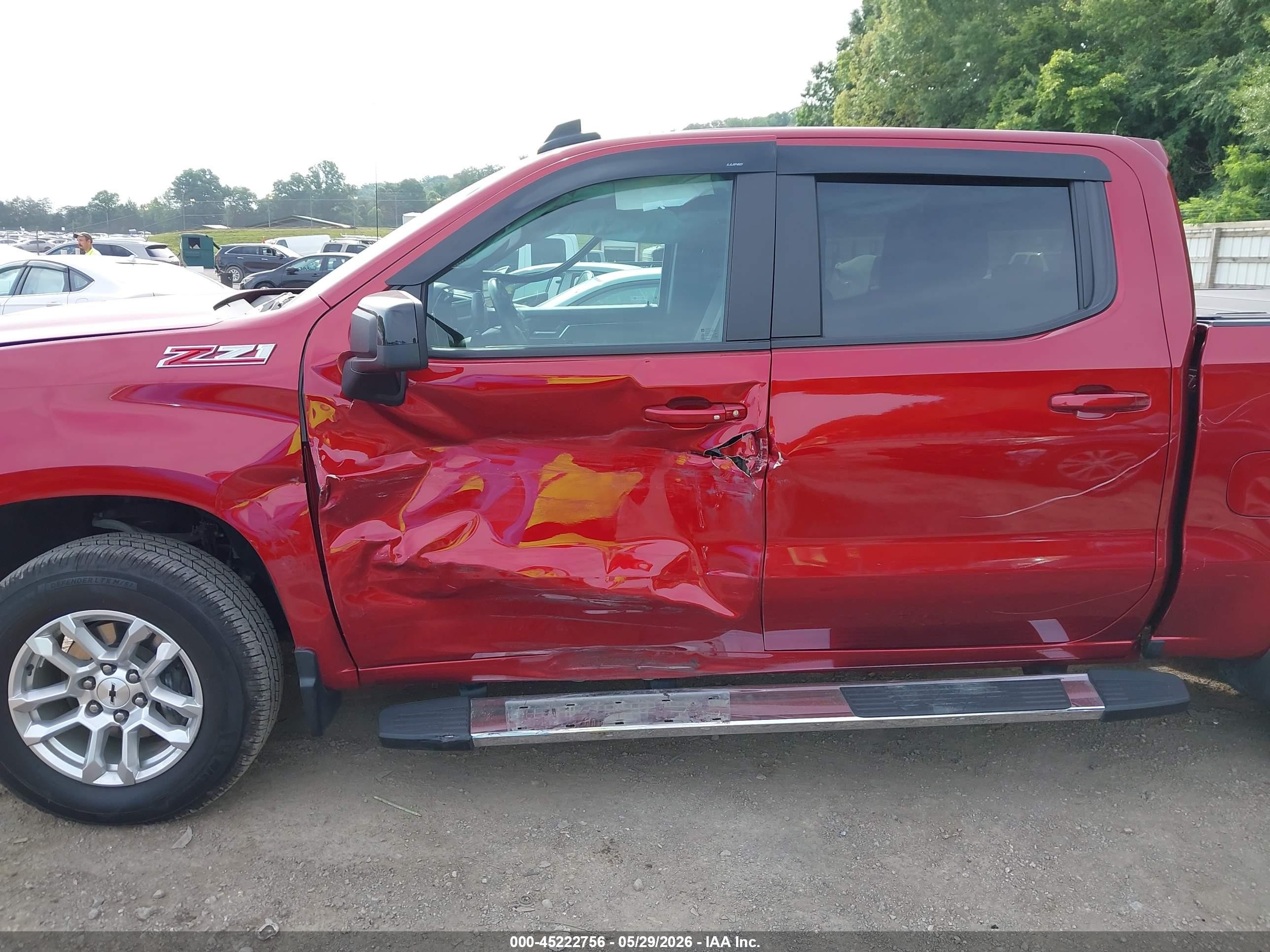 2023 Chevrolet Silverado 1500 4wd  Short Bed Rst Красный vin: 1GCUDEED0PZ170816