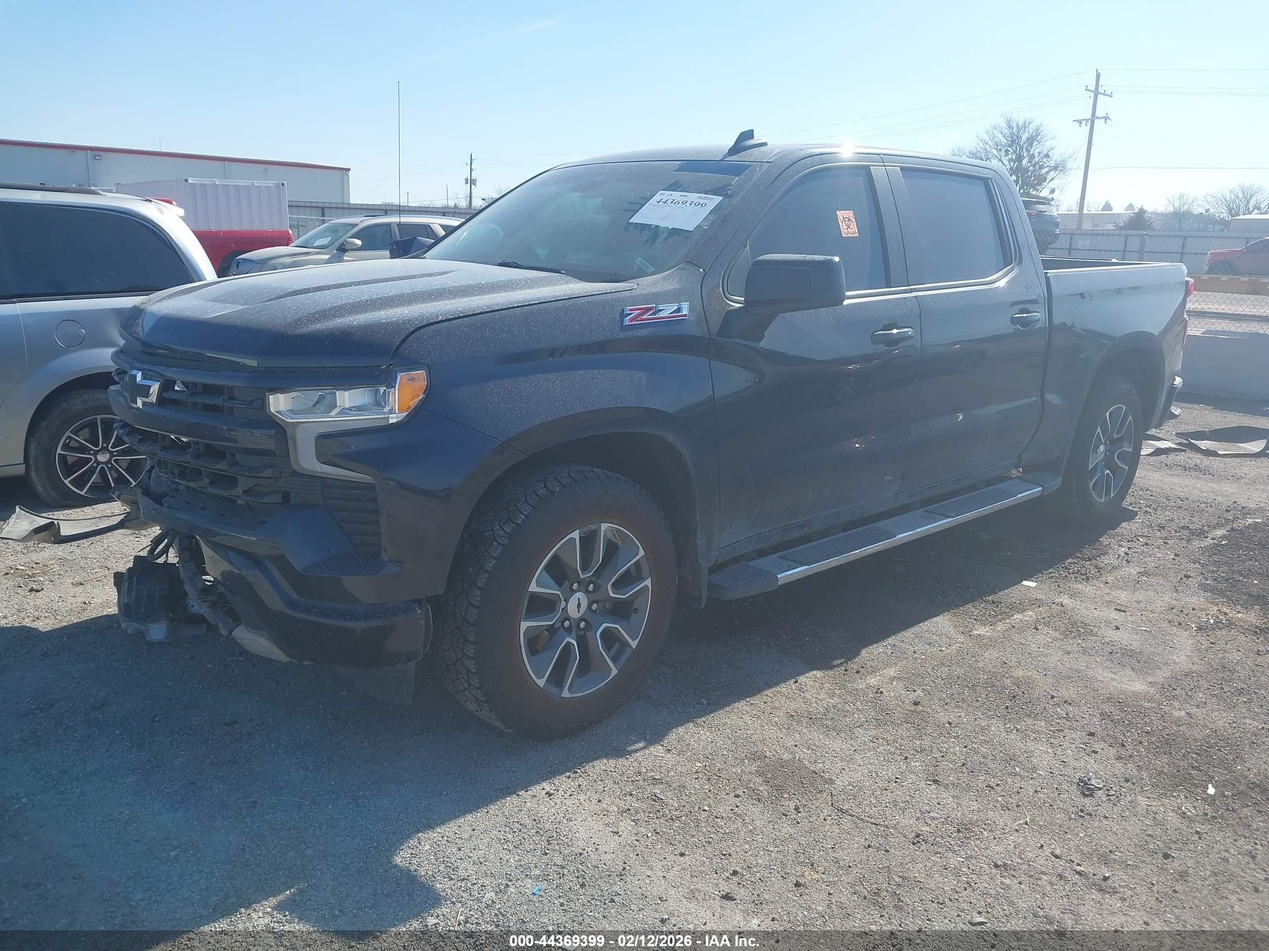 2022 Chevrolet Silverado 1500 4wd  Short Bed Rst Черный vin: 1GCUDEED5NZ625348