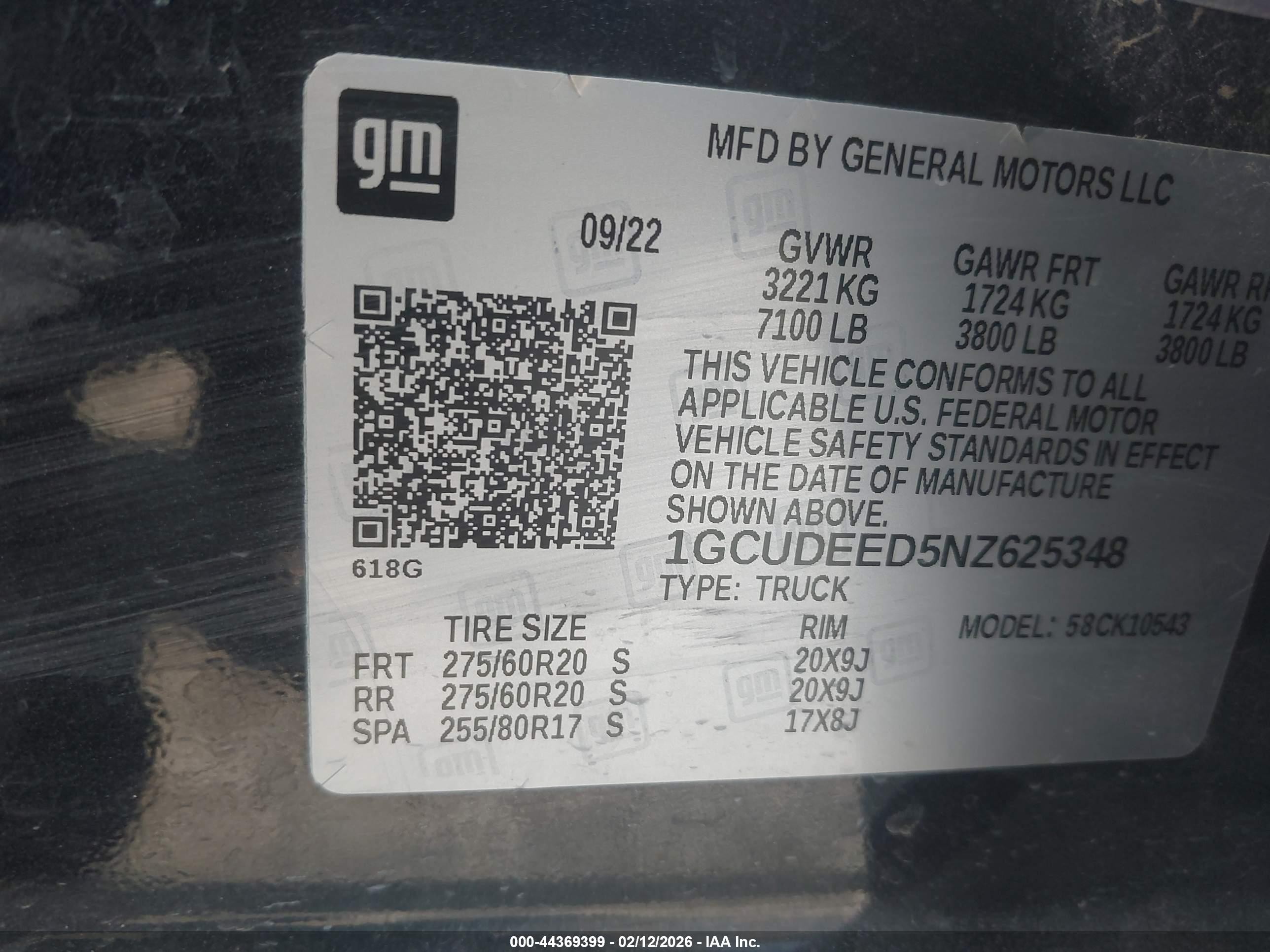 2022 Chevrolet Silverado 1500 4wd  Short Bed Rst Черный vin: 1GCUDEED5NZ625348
