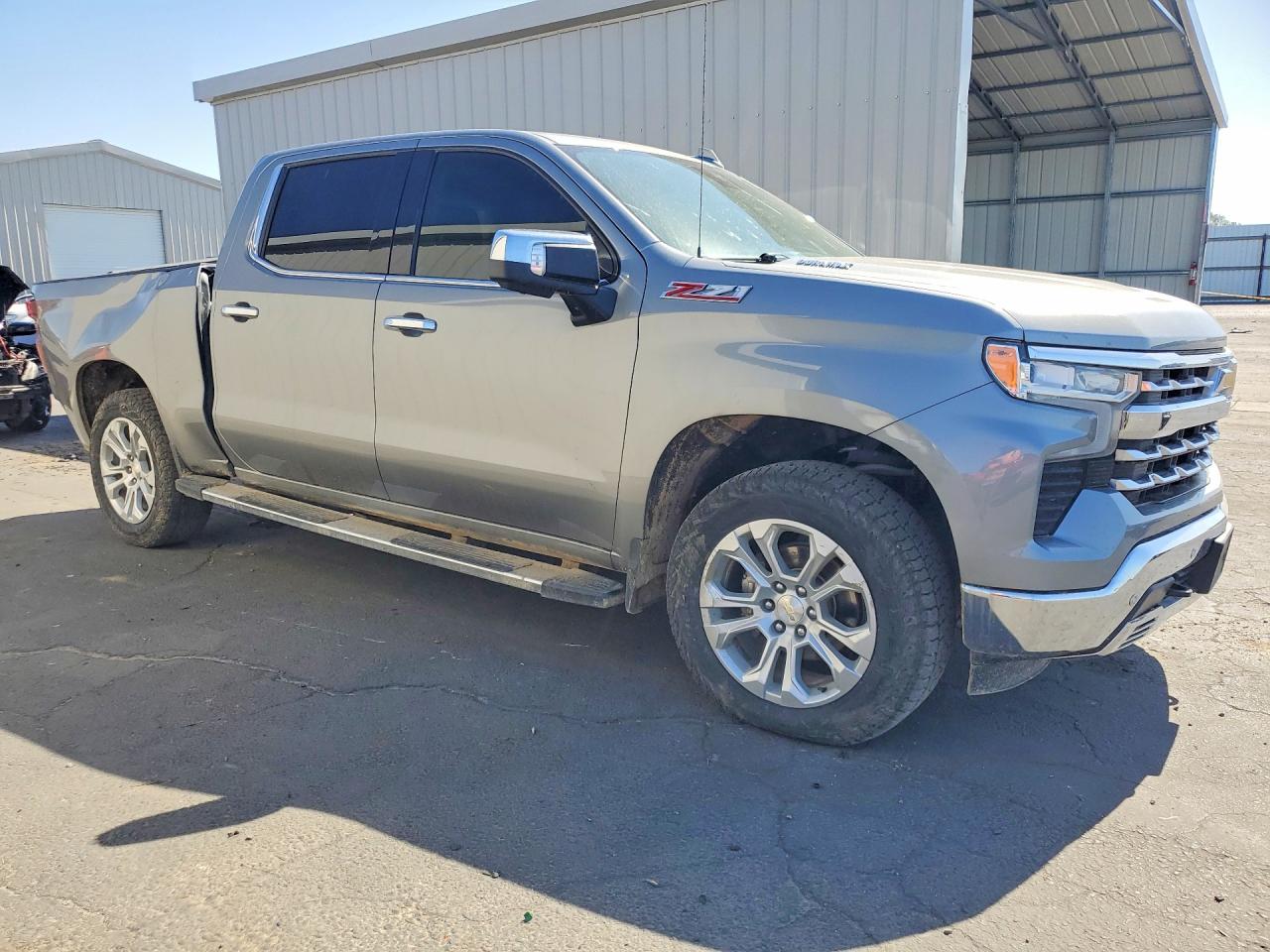 2023 Chevrolet Silverado K1500 Ltz Silver vin: 1GCUDGE84PZ173765