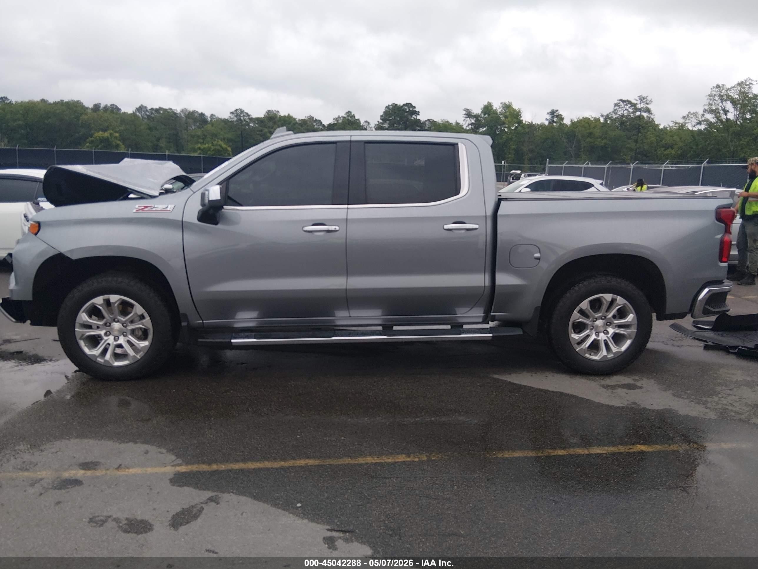 2024 Chevrolet Silverado 1500 4wd  Short Bed Ltz Серый vin: 1GCUDGEL0RZ225674