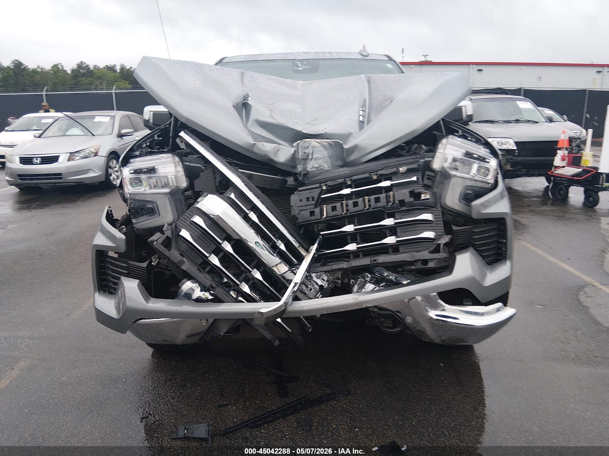 2024 Chevrolet Silverado 1500 4wd  Short Bed Ltz Серый vin: 1GCUDGEL0RZ225674