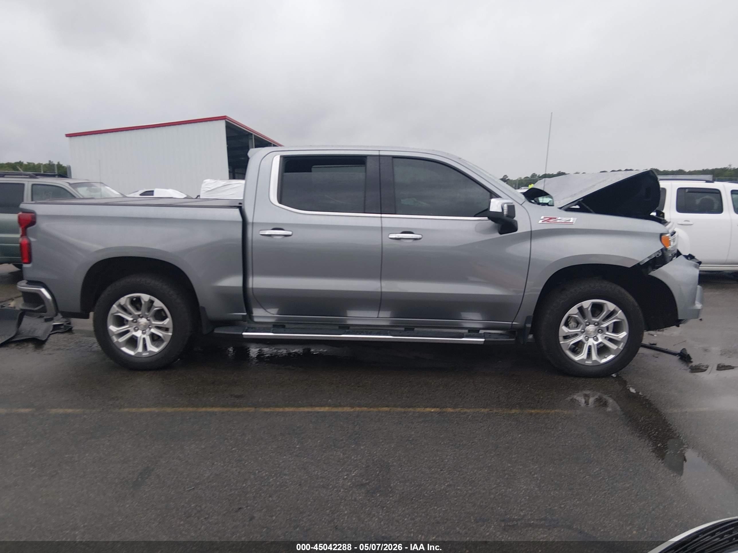 2024 Chevrolet Silverado 1500 4wd  Short Bed Ltz Серый vin: 1GCUDGEL0RZ225674