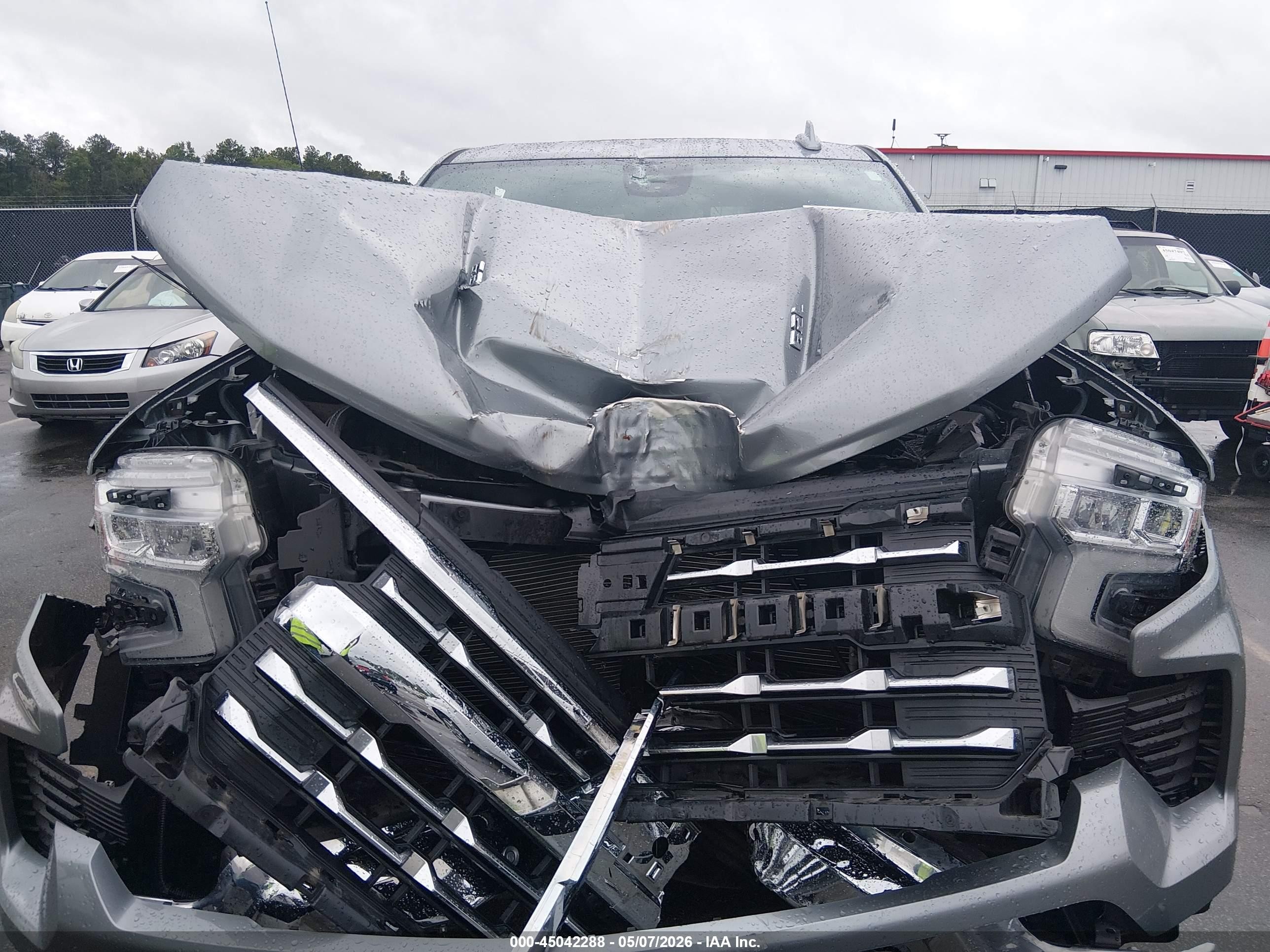 2024 Chevrolet Silverado 1500 4wd  Short Bed Ltz Серый vin: 1GCUDGEL0RZ225674