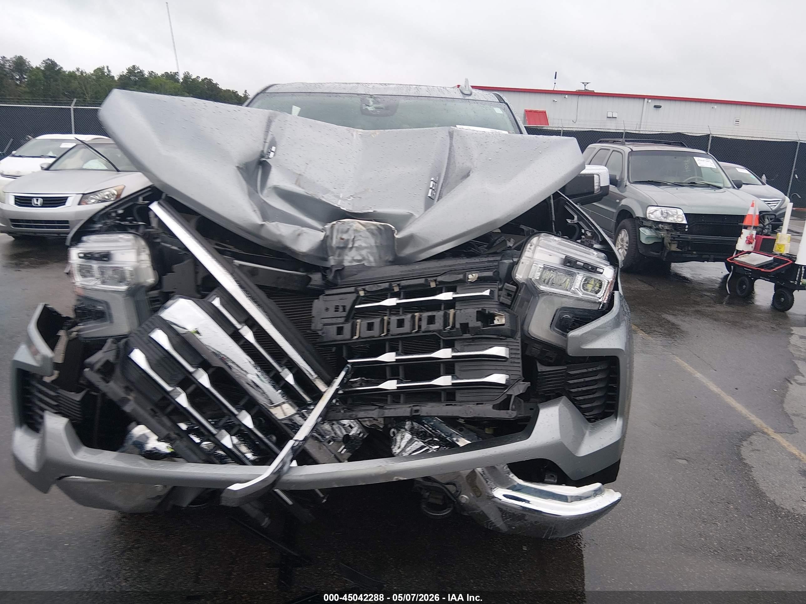 2024 Chevrolet Silverado 1500 4wd  Short Bed Ltz Серый vin: 1GCUDGEL0RZ225674
