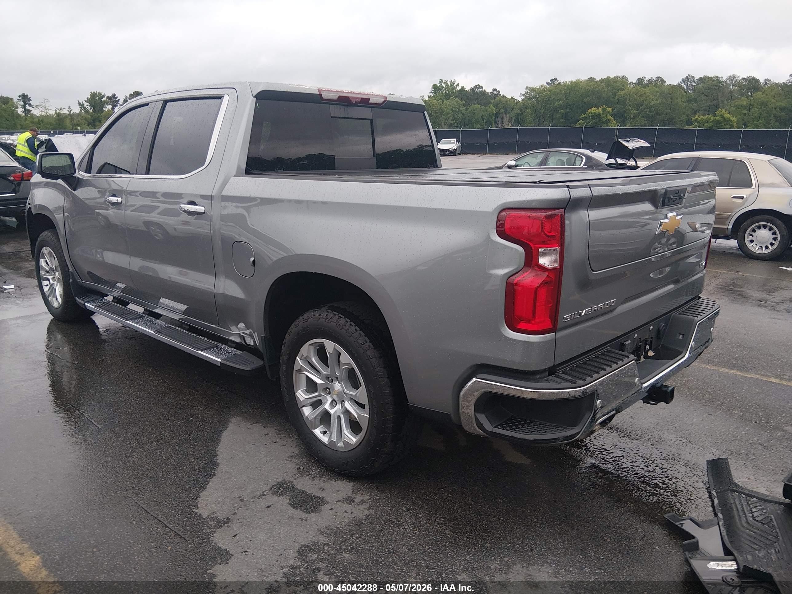 2024 Chevrolet Silverado 1500 4wd  Short Bed Ltz Серый vin: 1GCUDGEL0RZ225674