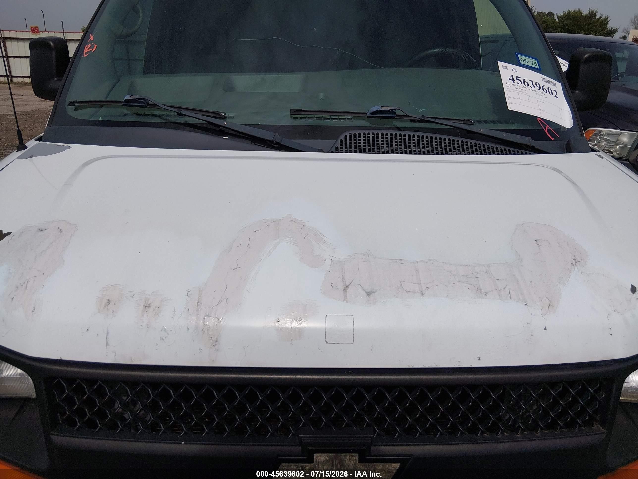 2010 Chevrolet Express 1500 Work Van White vin: 1GCUGADX0A1182904