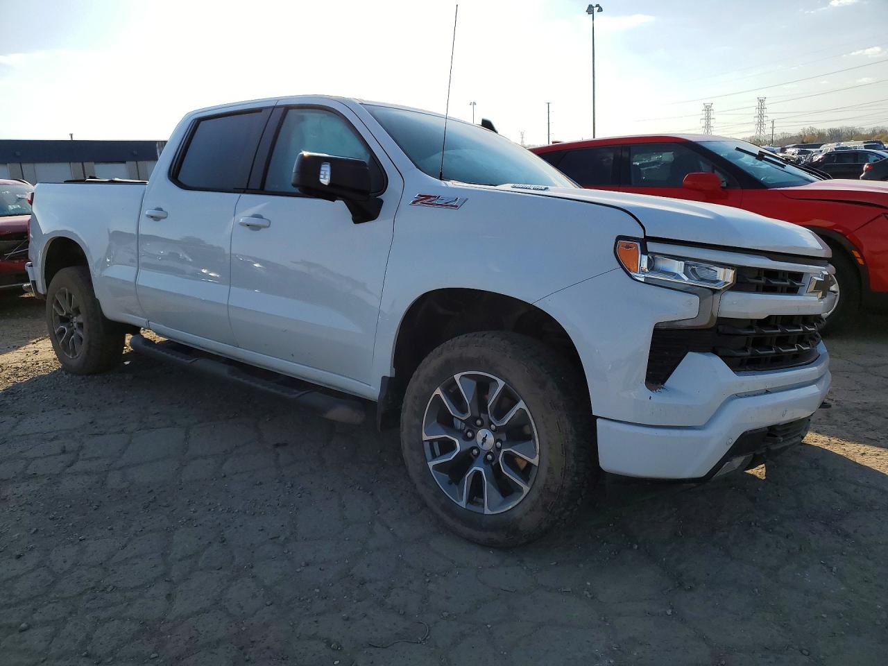 2025 Chevrolet Silverado K1500 Rst White vin: 1GCUKEE87SZ122764