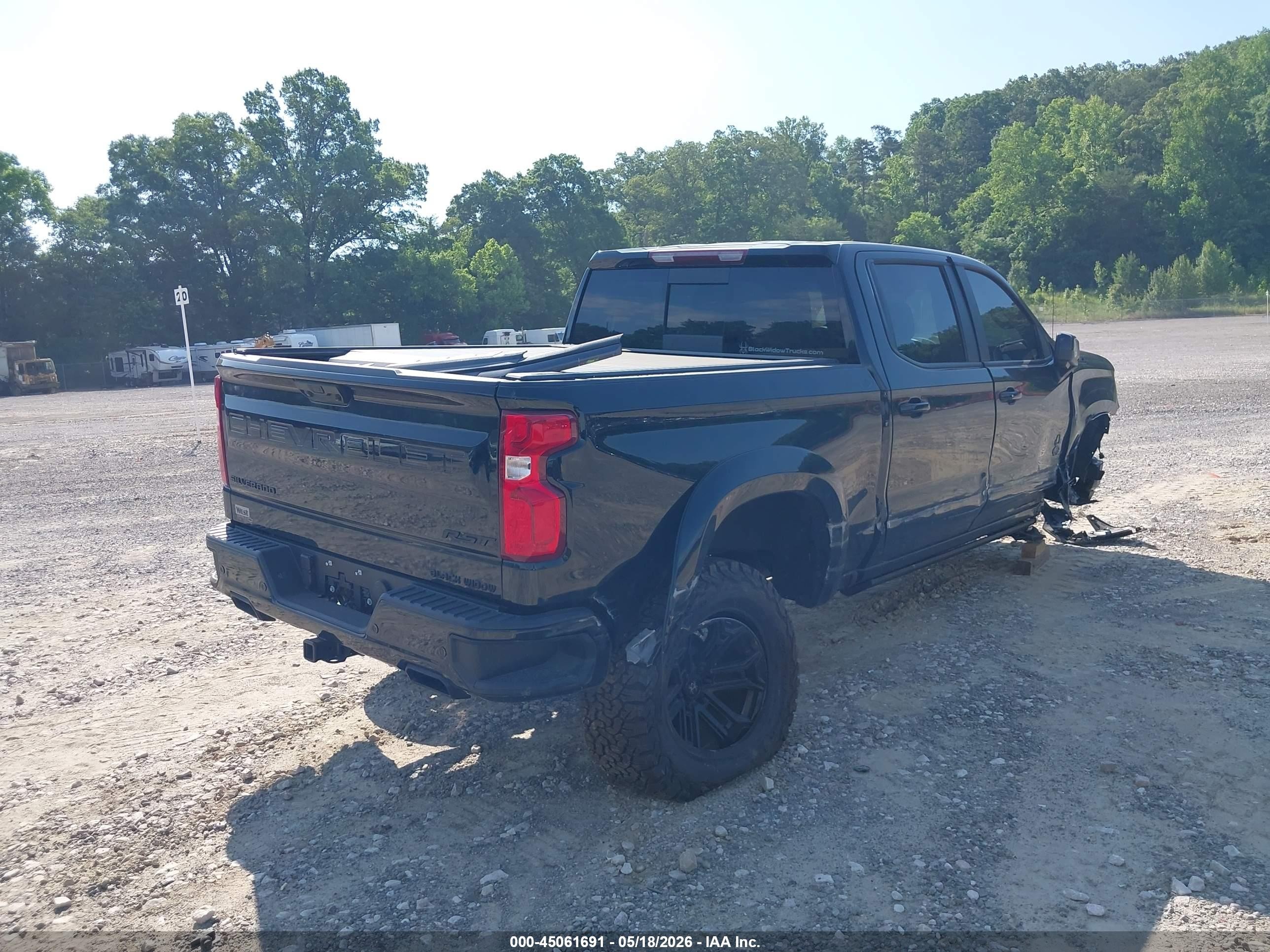 2025 Chevrolet Silverado 1500 4wd  Short Bed Rst Черный vin: 1GCUKEEL1SZ254004