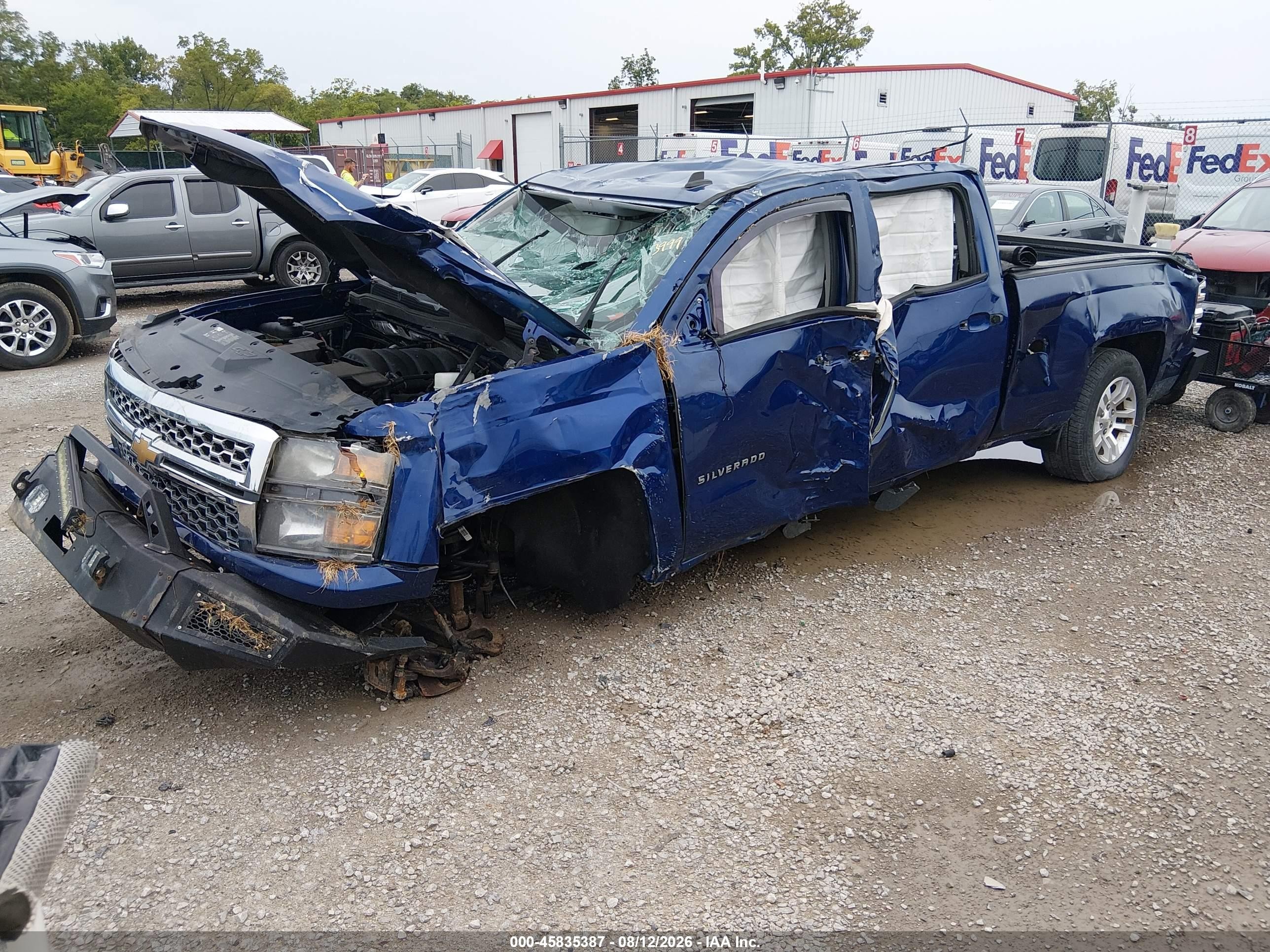 2014 Chevrolet Silverado 1500 1lt Blue vin: 1GCUKREC2EF193999