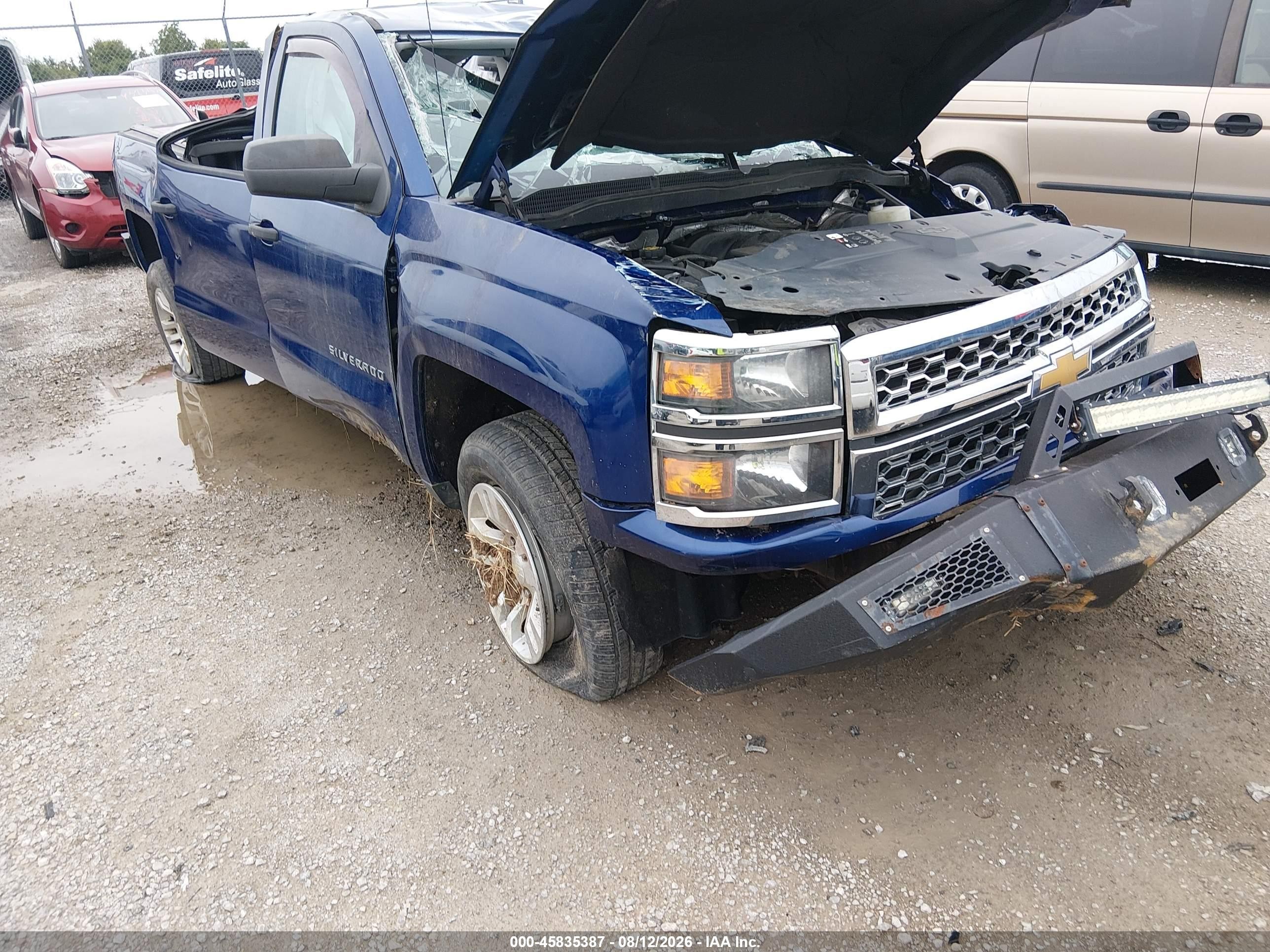 2014 Chevrolet Silverado 1500 1lt Blue vin: 1GCUKREC2EF193999