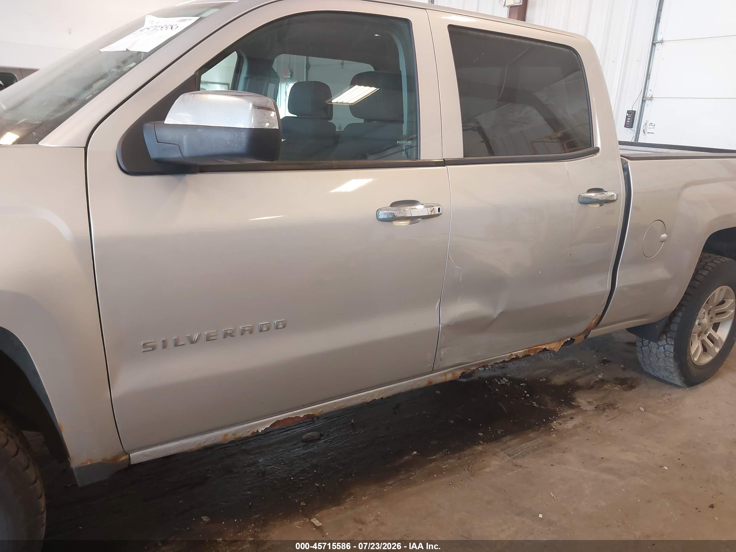 2014 Chevrolet Silverado 1500 Lt Silver vin: 1GCUKREC5EF195391