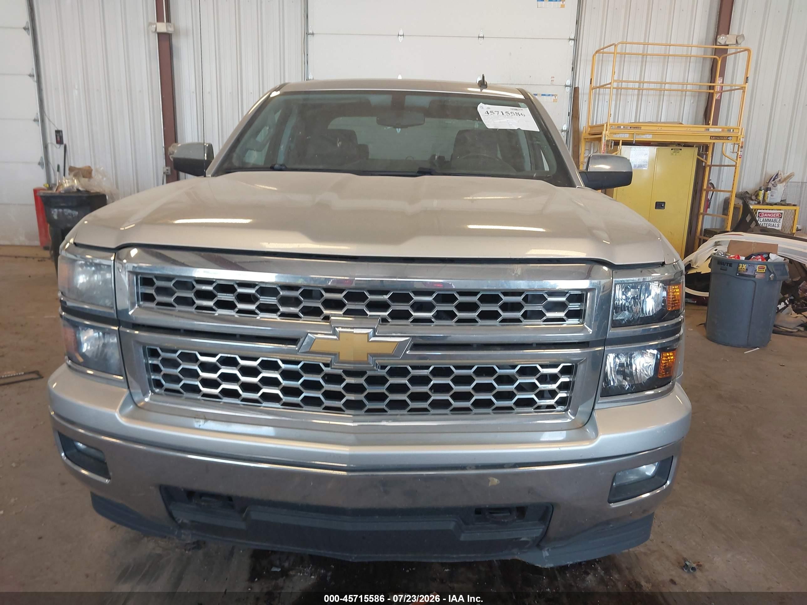 2014 Chevrolet Silverado 1500 Lt Silver vin: 1GCUKREC5EF195391