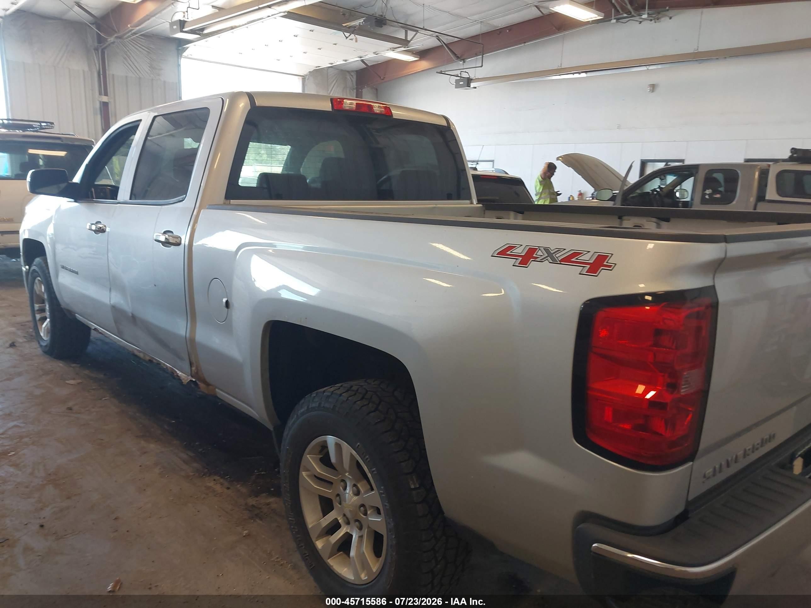2014 Chevrolet Silverado 1500 Lt Silver vin: 1GCUKREC5EF195391