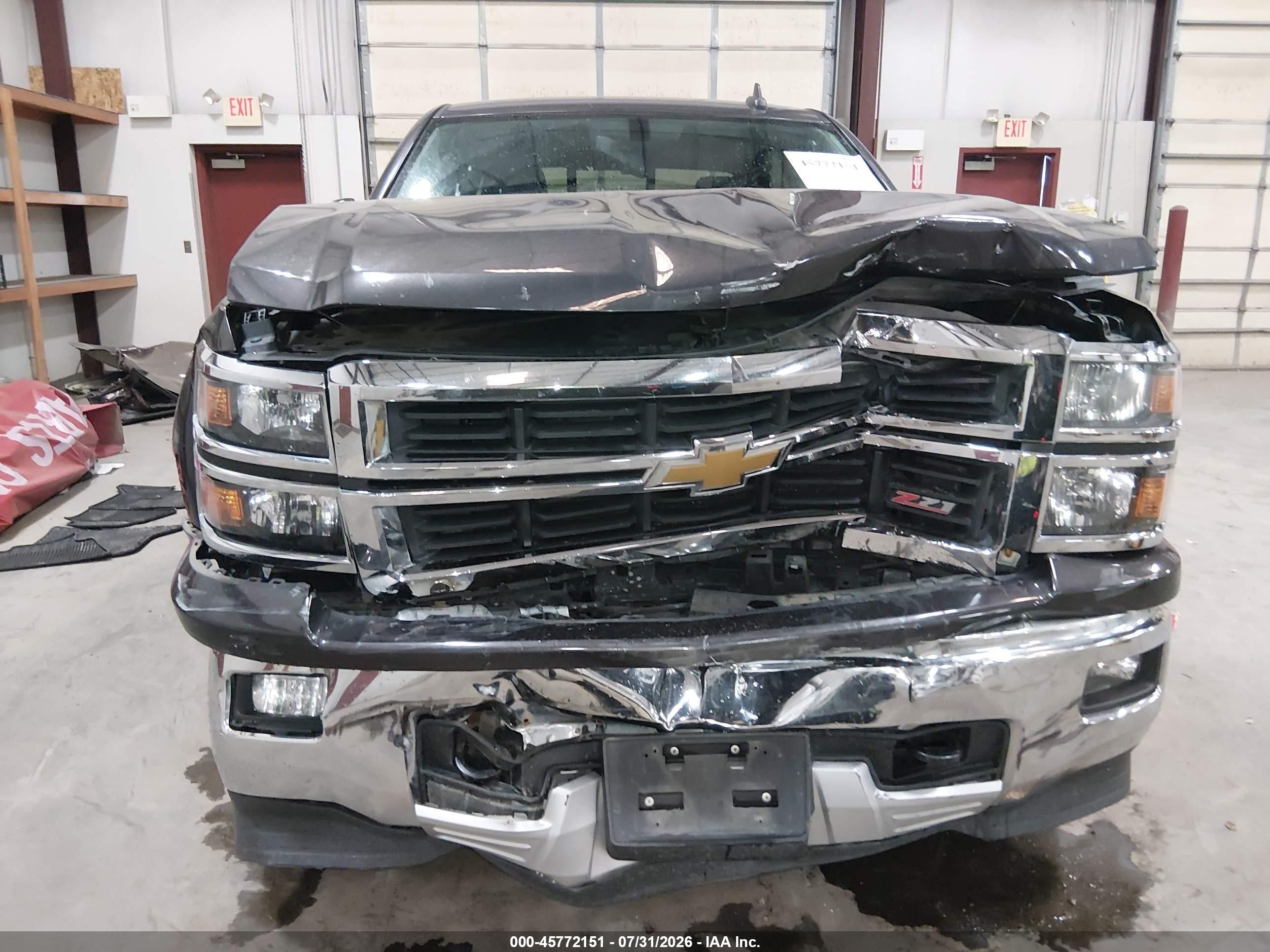 2015 Chevrolet Silverado 1500 Lt Gray vin: 1GCUKREC6FF198625