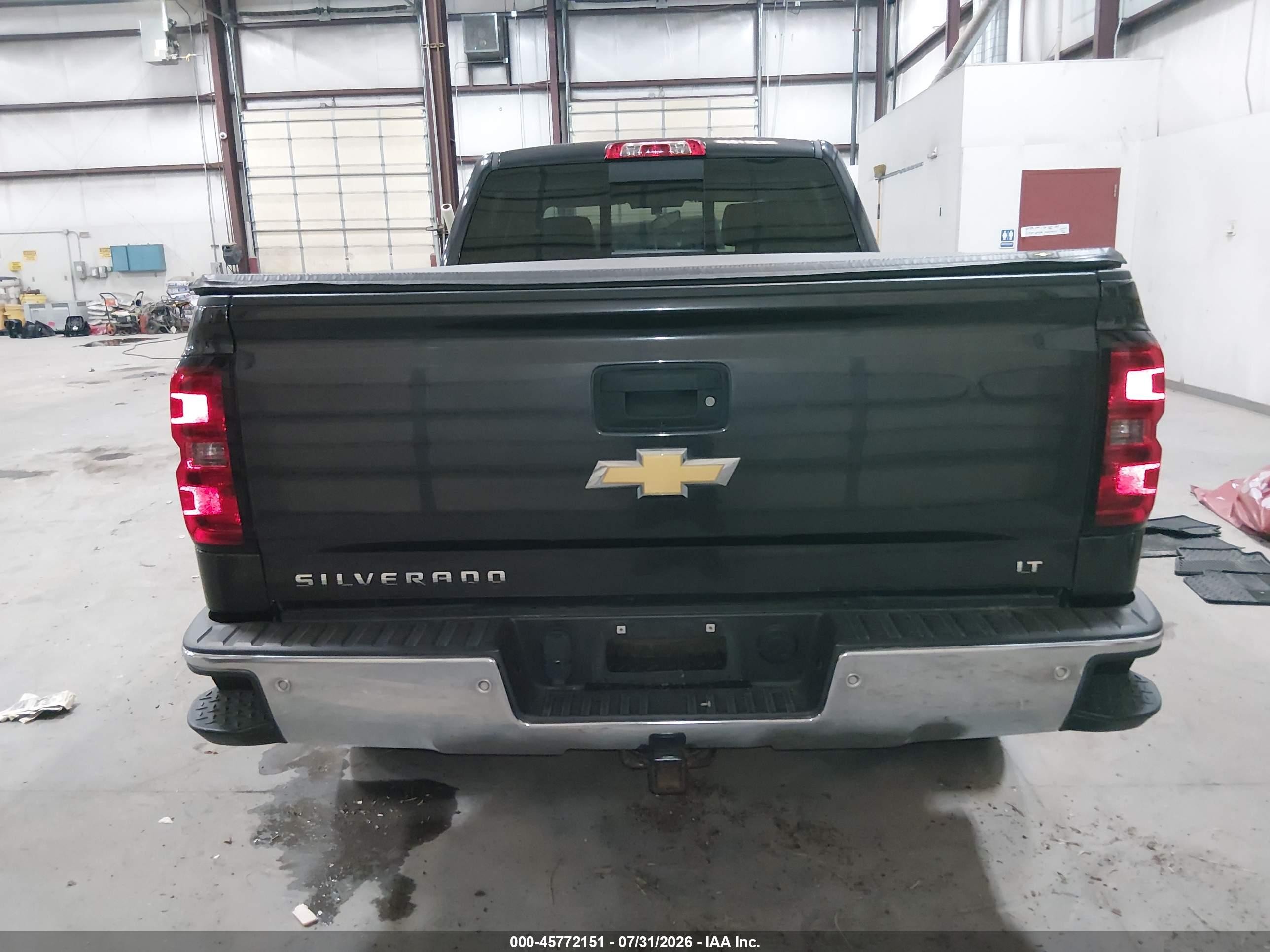 2015 Chevrolet Silverado 1500 Lt Gray vin: 1GCUKREC6FF198625