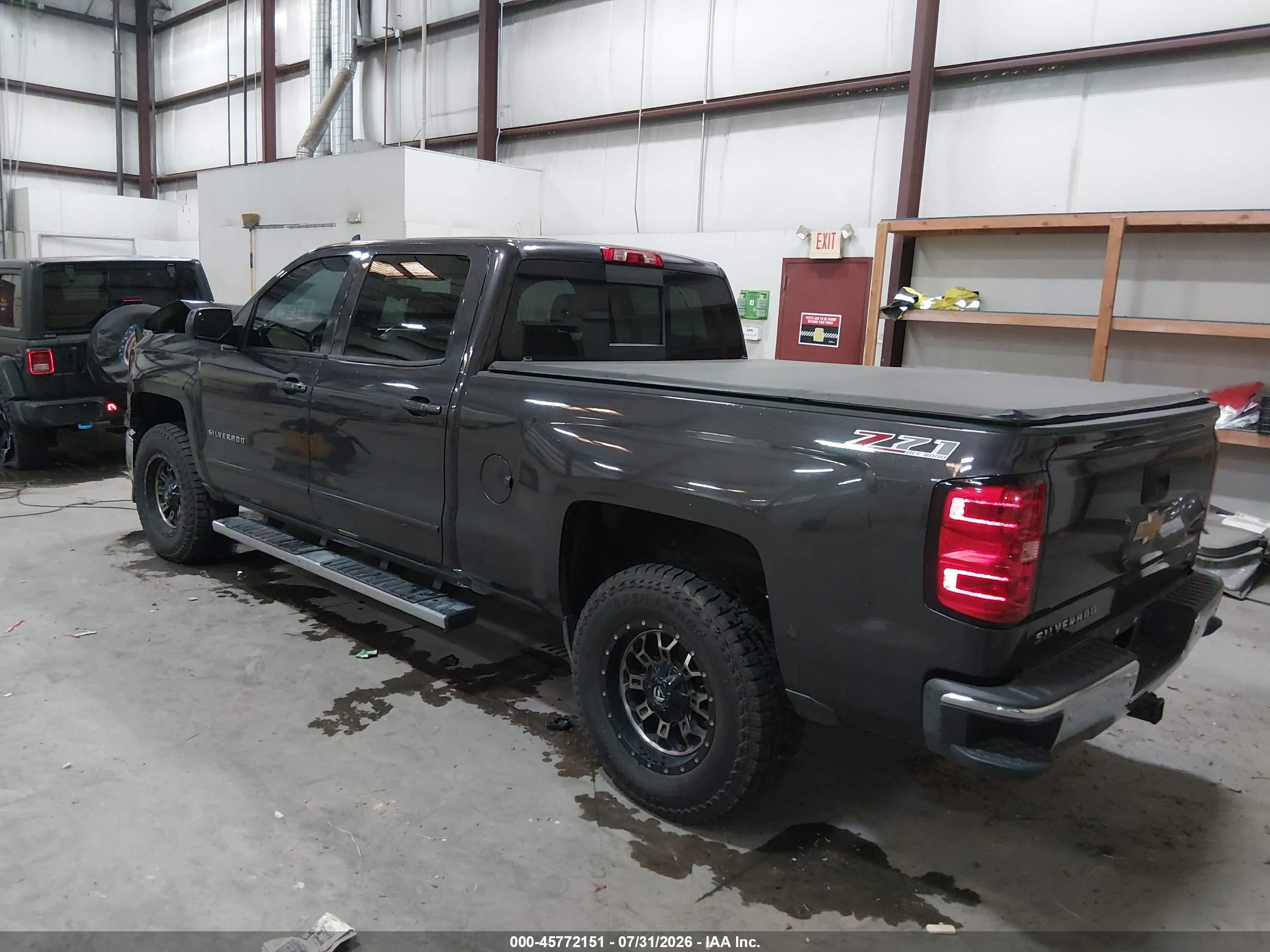 2015 Chevrolet Silverado 1500 Lt Gray vin: 1GCUKREC6FF198625