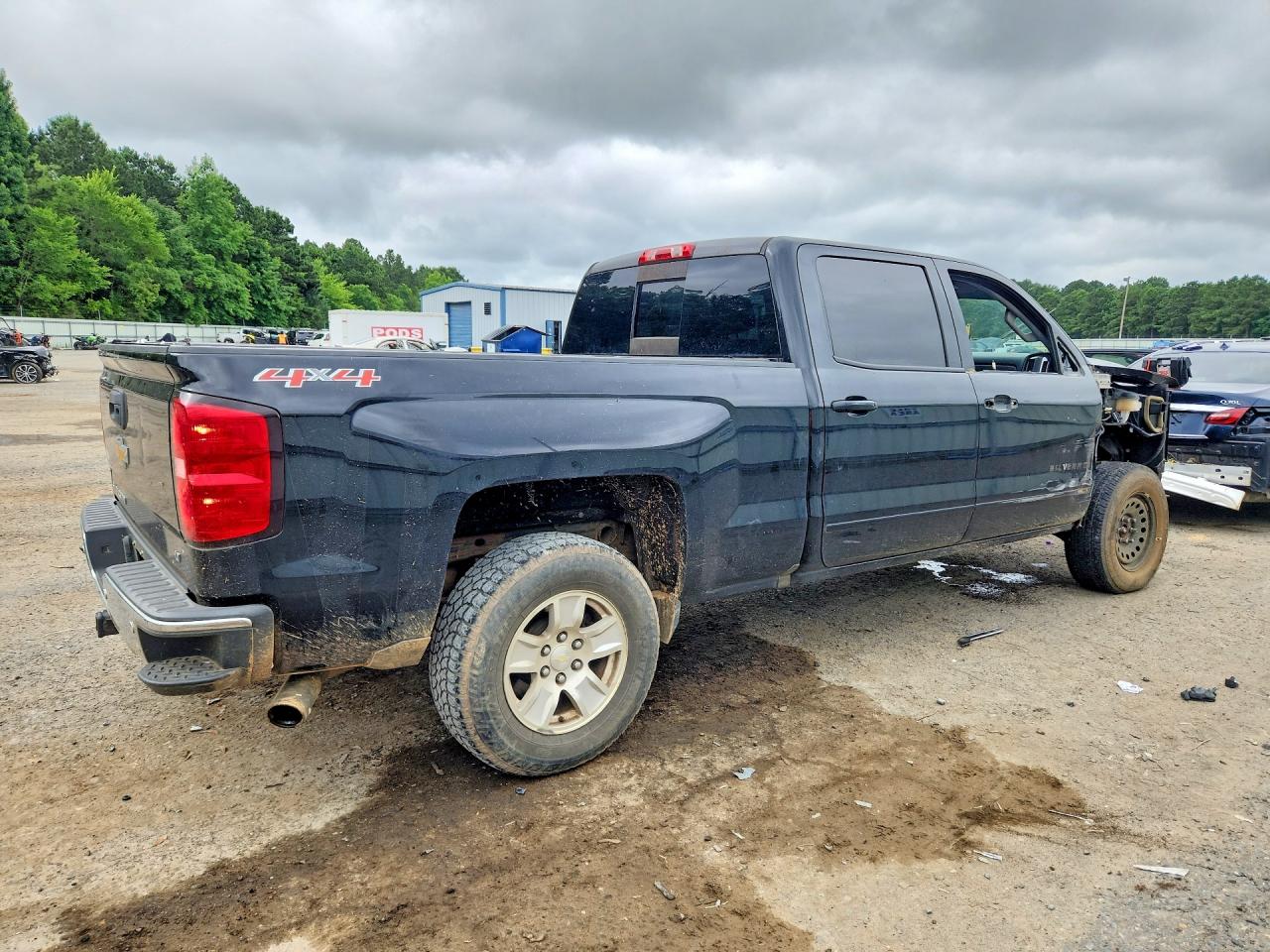 2016 Chevrolet Silverado K1500 Lt Black vin: 1GCUKREC7GF235814